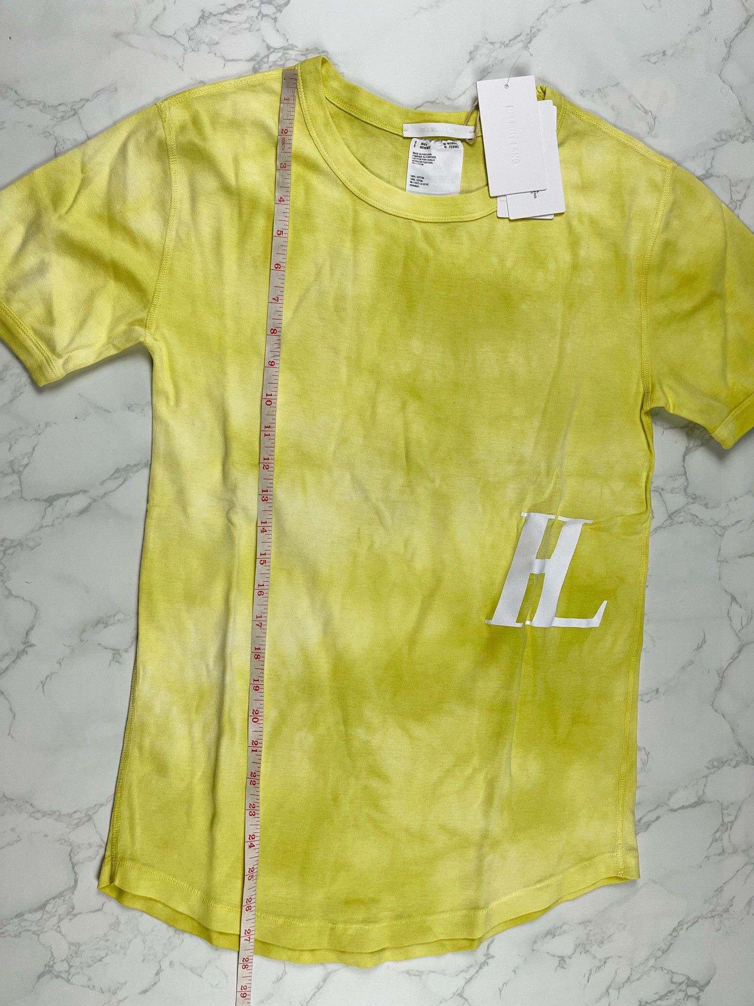 Helmut Lang 🔥75% OFF🔥 [SALE] Helmut Lang Tie Dye Monogram Yellow Tee Size US S / EU 44-46 / 1 - 6 Thumbnail