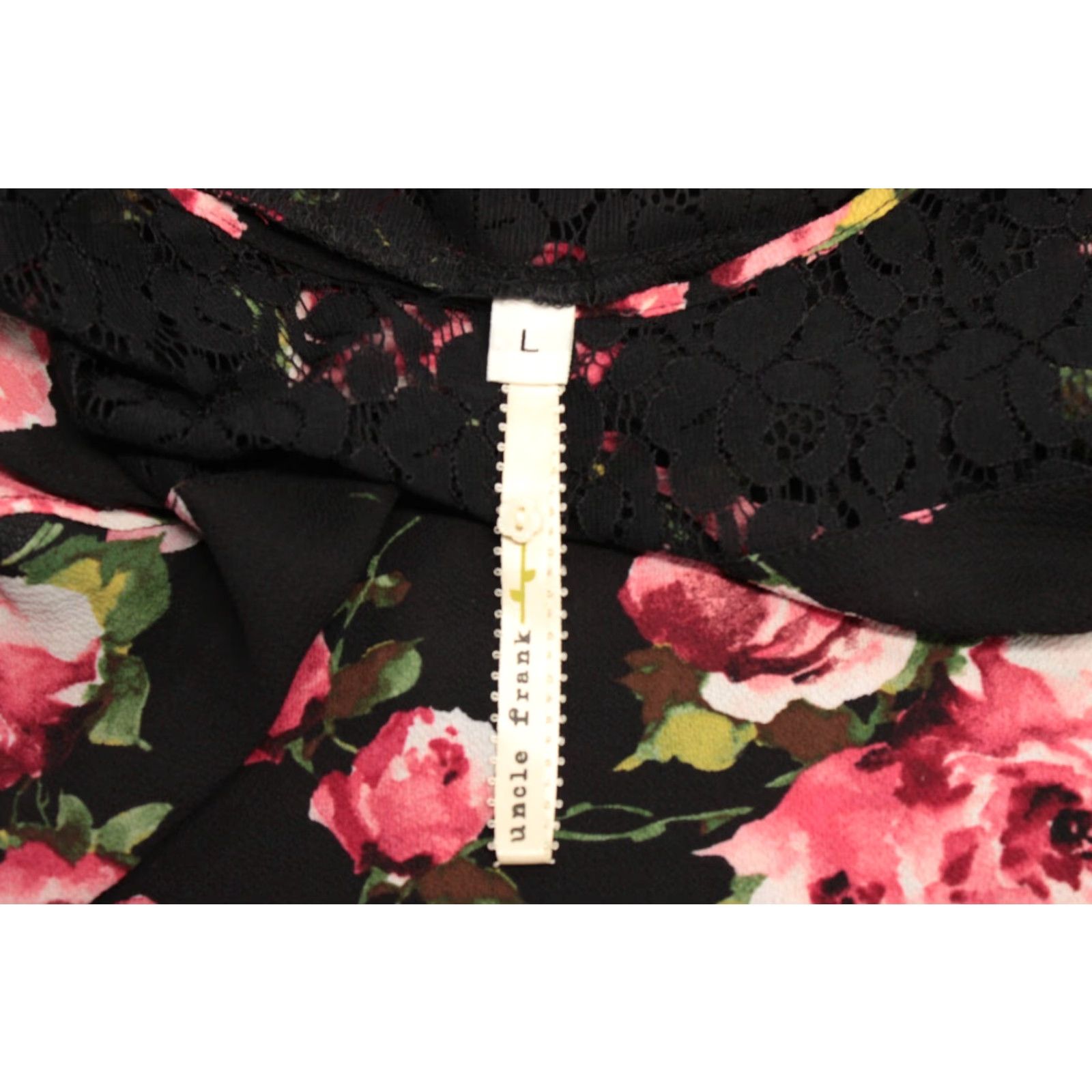 Vintage VINTAGE Uncle Frank's Dress Women's Large Black Floral Rose Fairycore Witchy 74363 USA Size L / US 10 / IT 46 - 5 Thumbnail