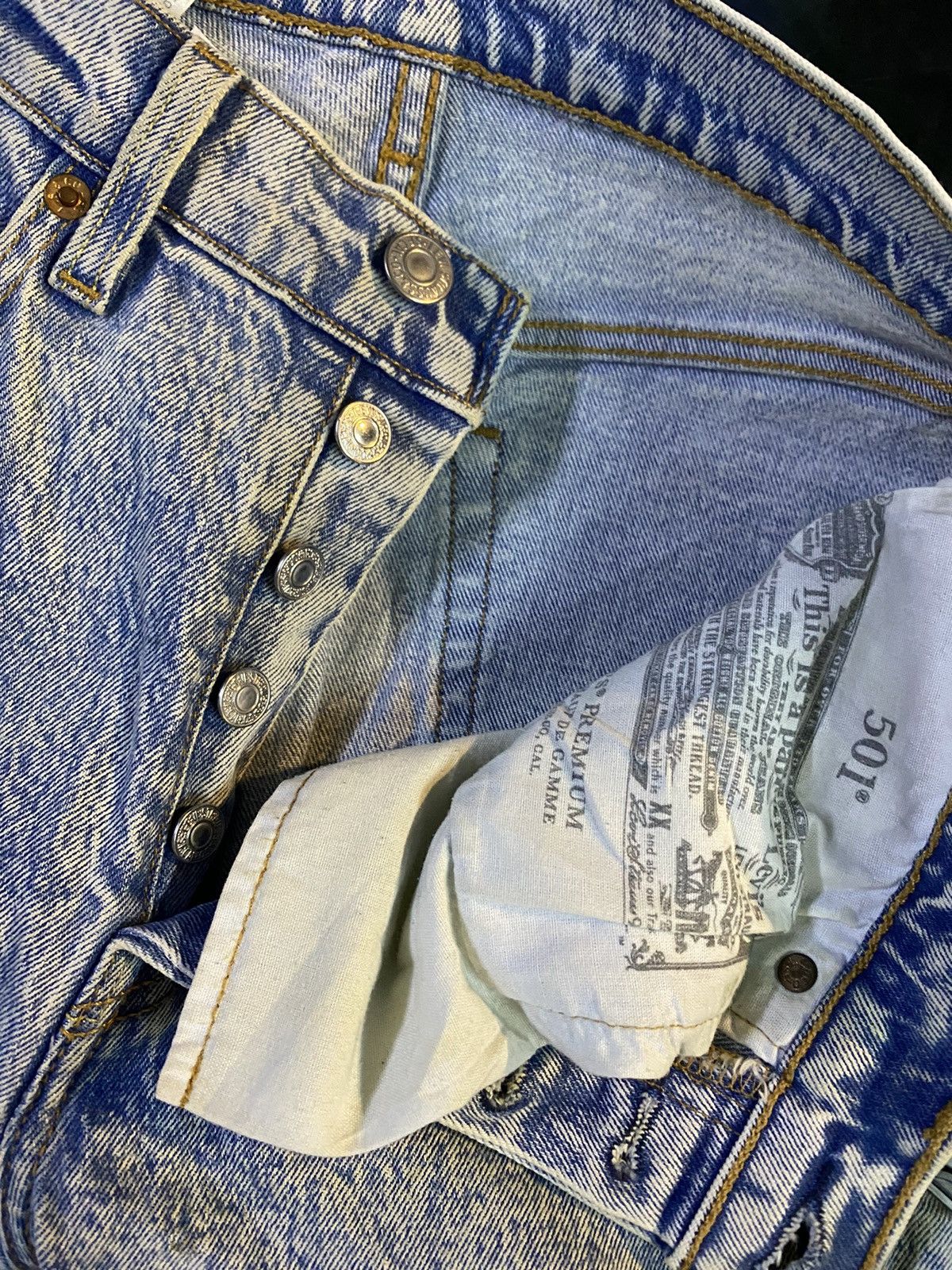 Levi's × Levi's Vintage Clothing Levis 501 big E acid wash Size US 29 - 9 Thumbnail