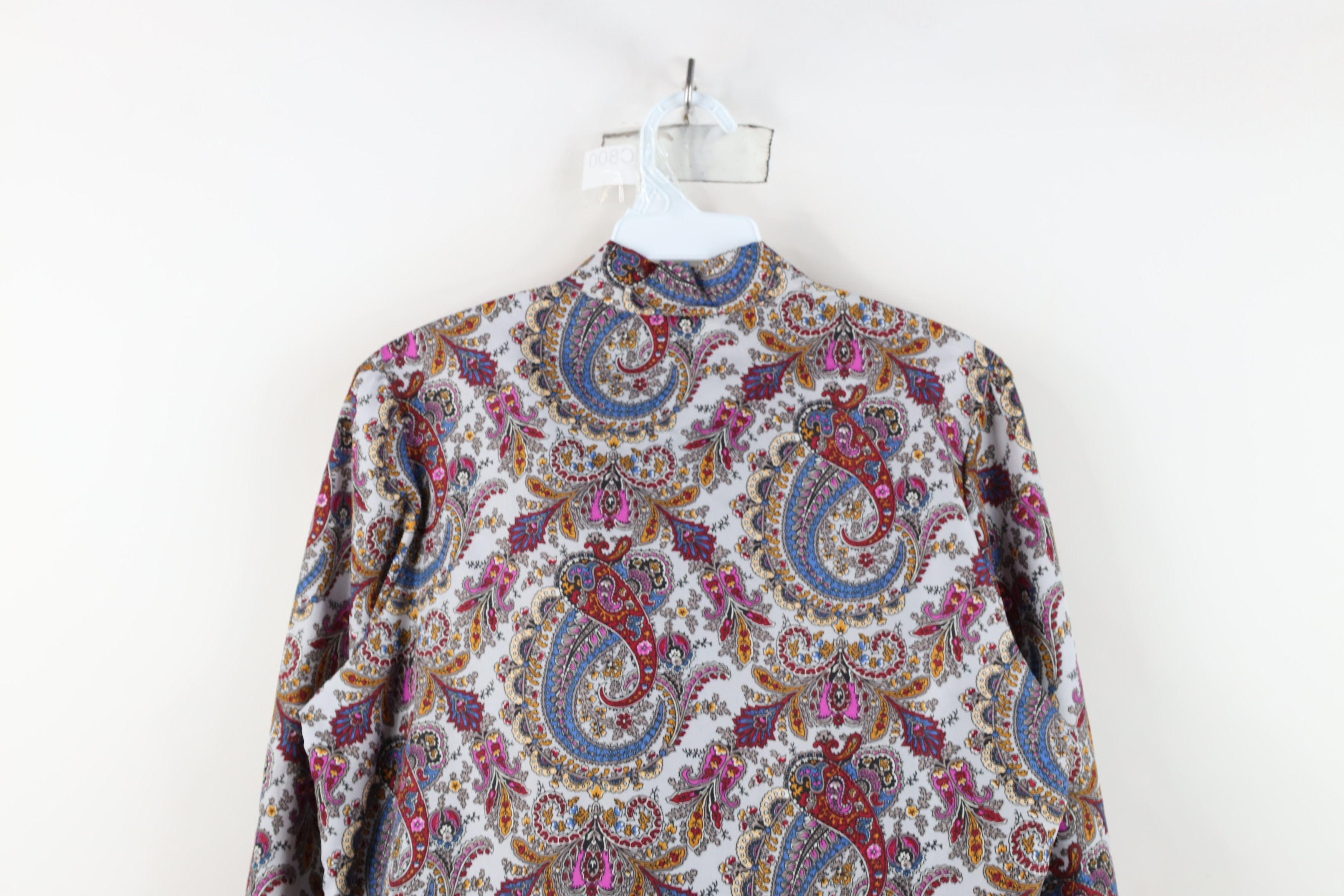 Vintage Vintage 60s 70s Streetwear Paisley Ruffled Button Shirt USA Size XL / US 12-14 / IT 48-50 - 13 Thumbnail