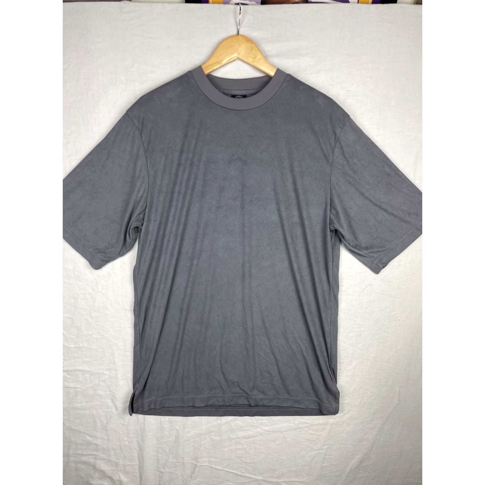 Jordan Brand VINTAGE Jordan Shirt Mens Large Gray Jumpman 20th Anniversary Microfiber Tee Y2K Size US L / EU 52-54 / 3 - 2 Thumbnail