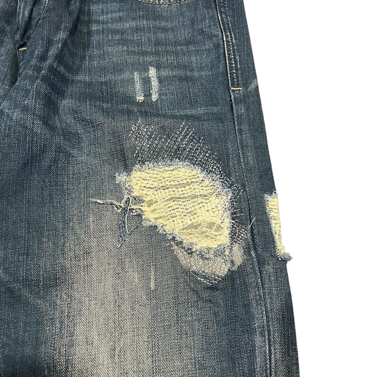 Diesel Black Gold Distressed Diesel Mod Zatiny Denim Pant 30x32 Size US 28 / EU 44 - 7 Thumbnail
