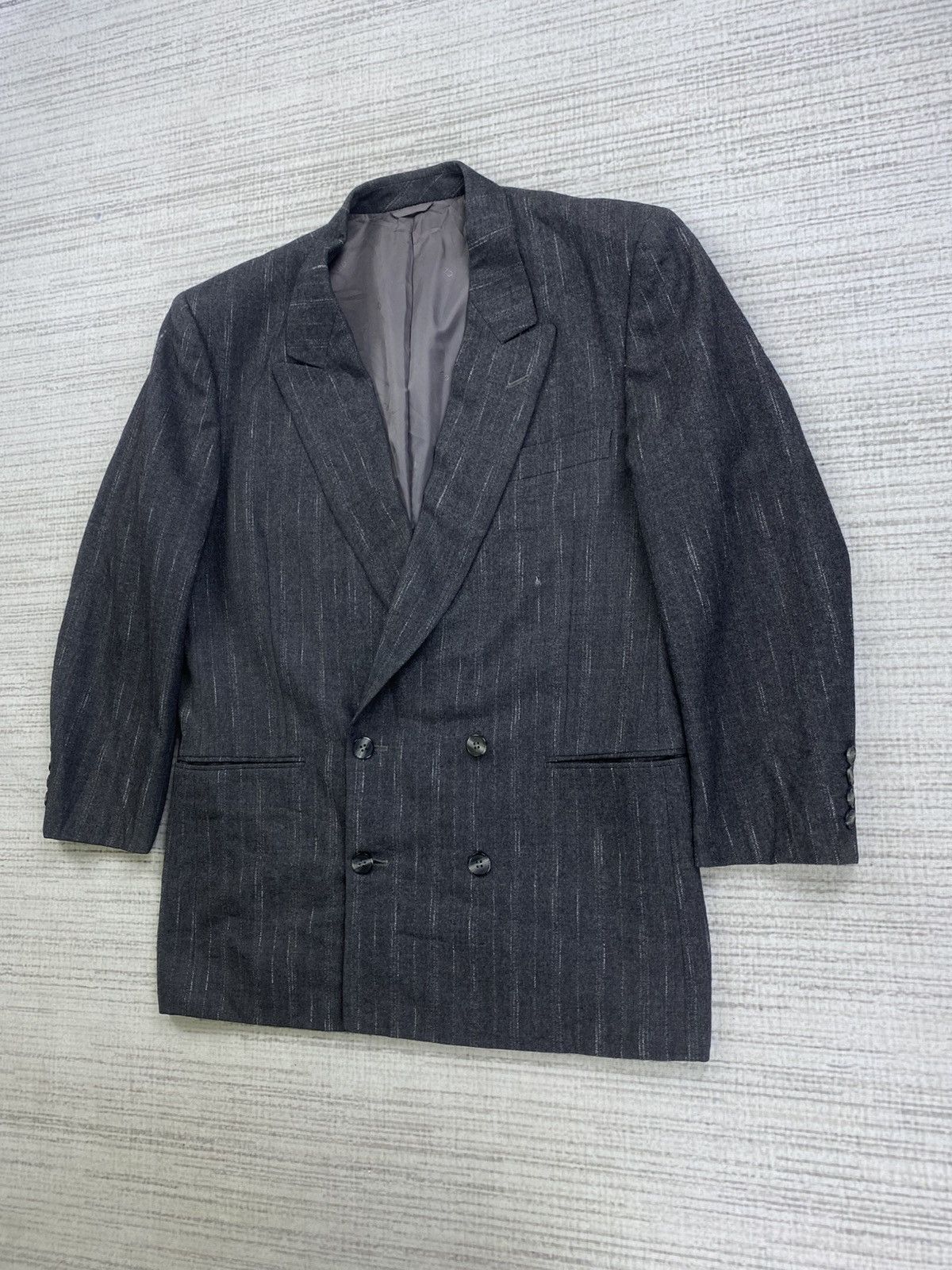 Christian Dior Monsieur 🔥 Christian Dior Wool Striped Blazer Size US M / EU 48-50 / 2 - 4 Thumbnail