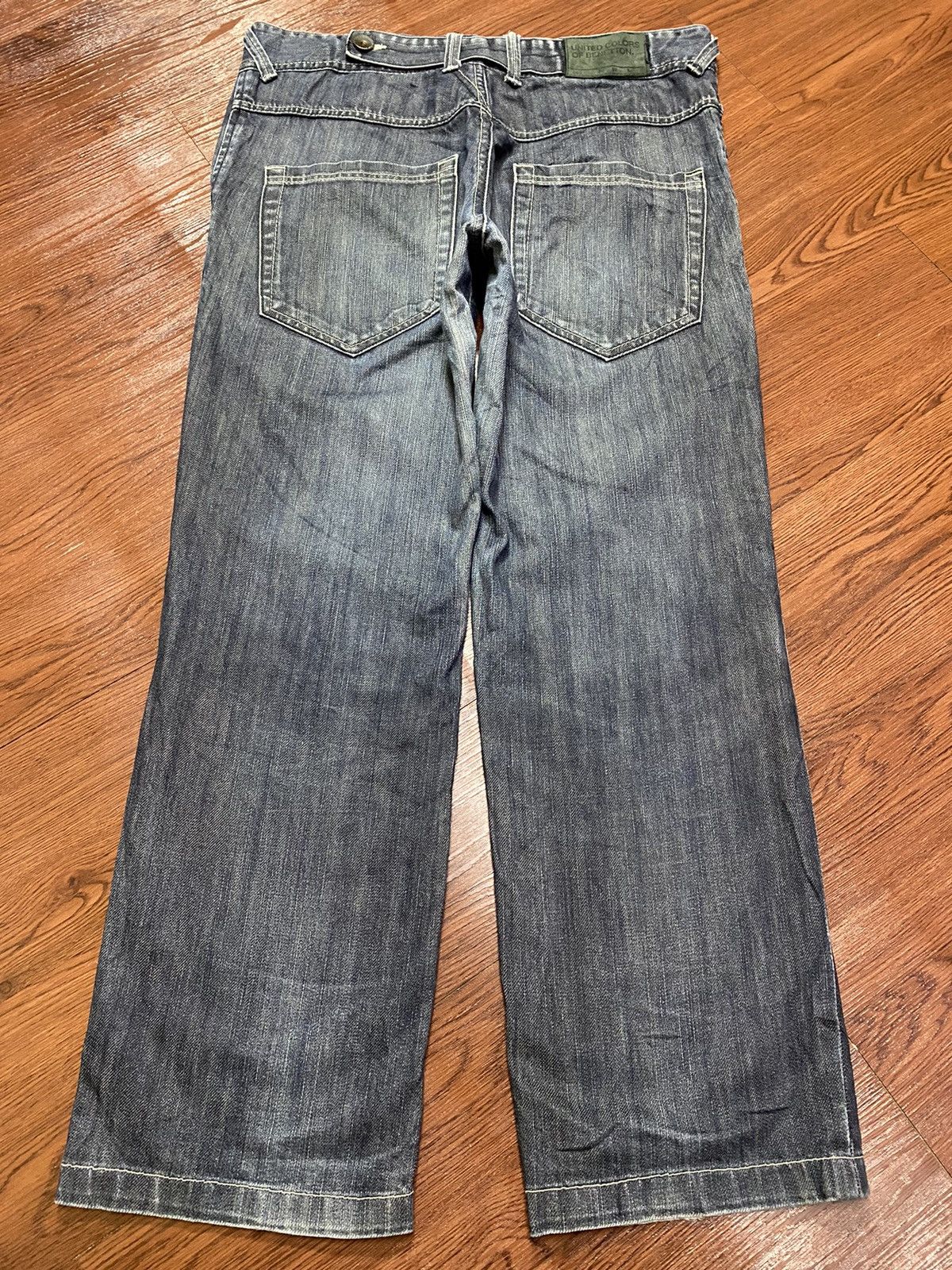 Other Vintage Japanese Brands Hemp Fabric Black Denim Baggy Pants Size US 34 / EU 50 - 2 Thumbnail