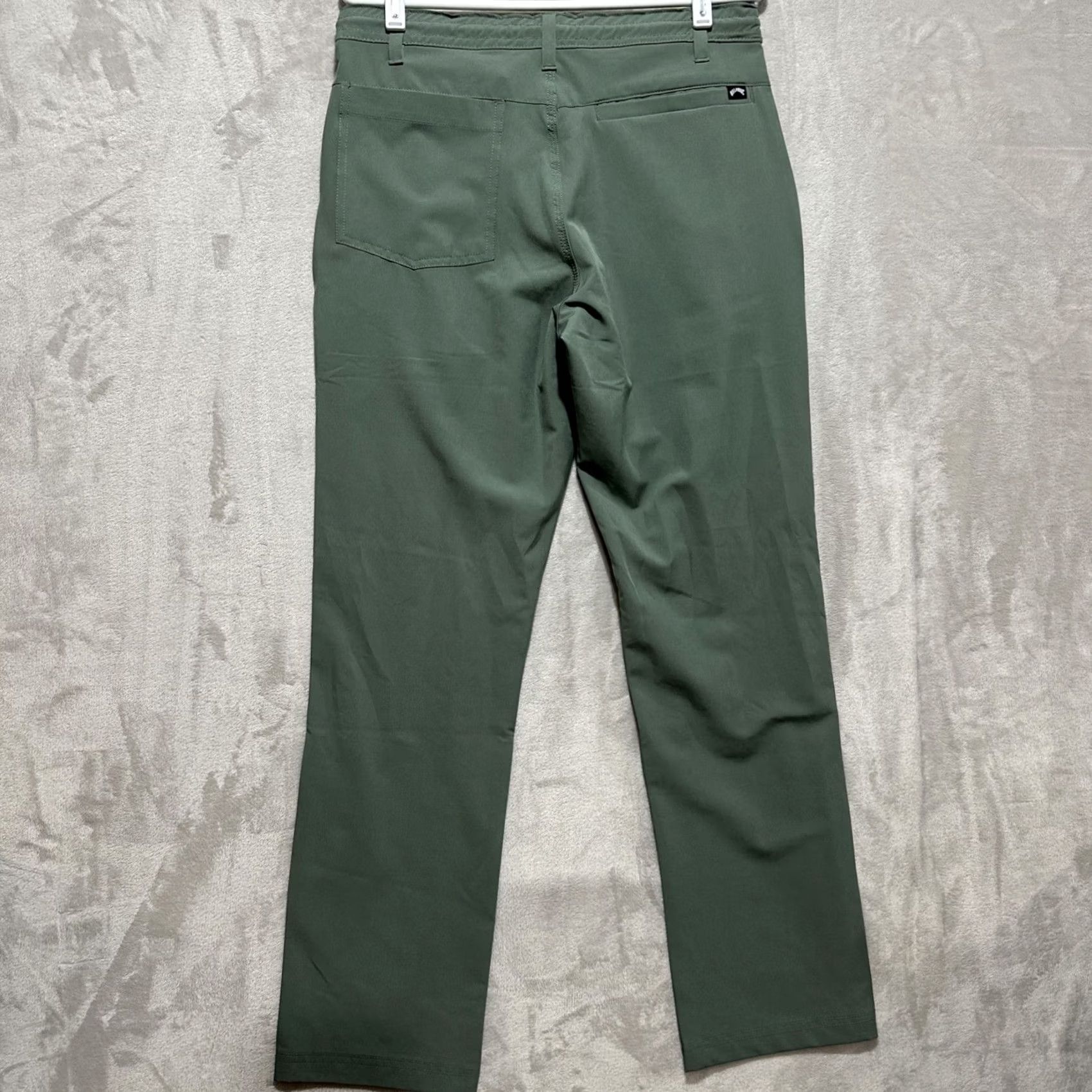 Billabong Billabong Men's Ozzy Hybrid Pants 31 Green Woven Golf Performance Stretch Regular Straight Khakis Mens Size US 31 - 2 Thumbnail