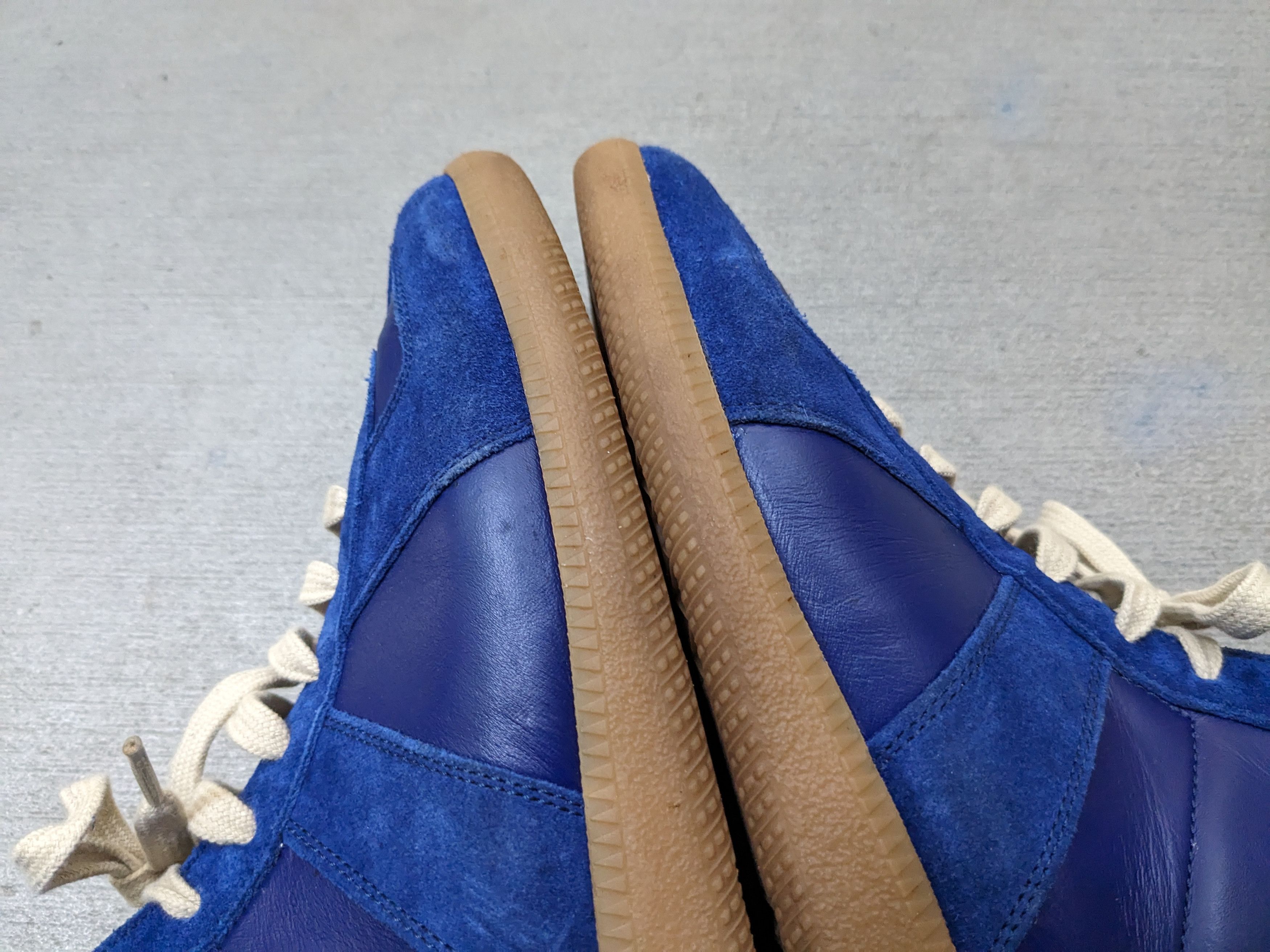 Maison Margiela Maison Margiela GAT Replica 9 42 Blue Leather High Tops Size US 9 / EU 42 - 6 Thumbnail