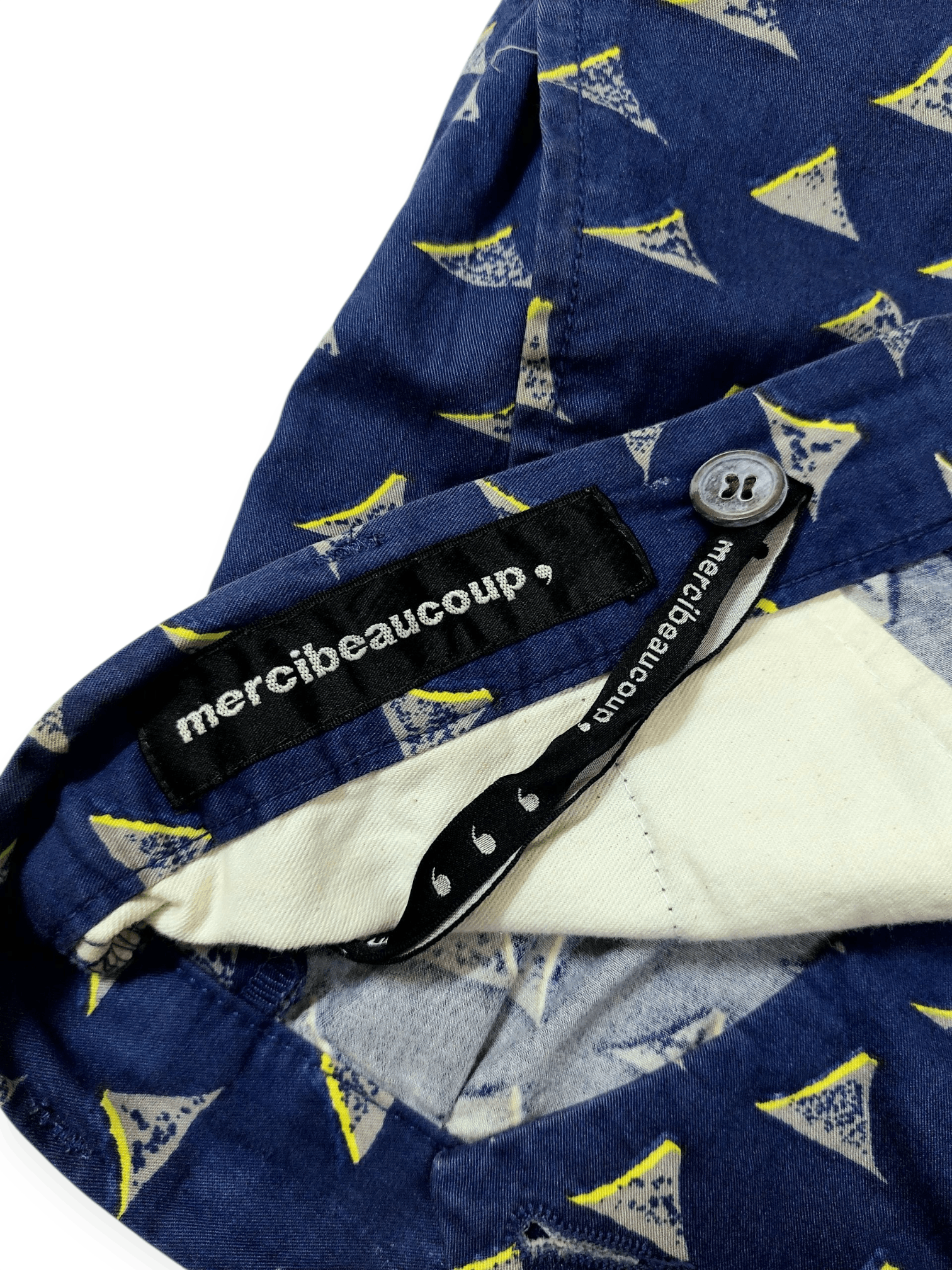 mercibeaucoup Issey Miyake Mercibeaucoup Drop Crotch Printed Pants Size US 29 - 18 Thumbnail