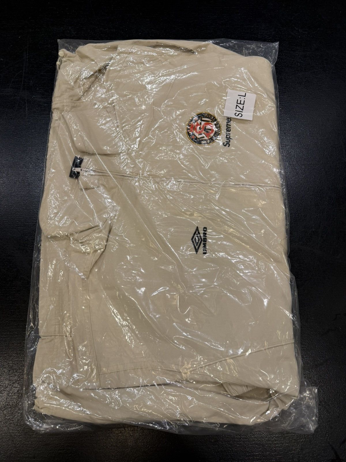 Supreme × Umbro Supreme Umbro Ripstop Track Jacket - Stone Size US L / EU 52-54 / 3 - 2 Thumbnail