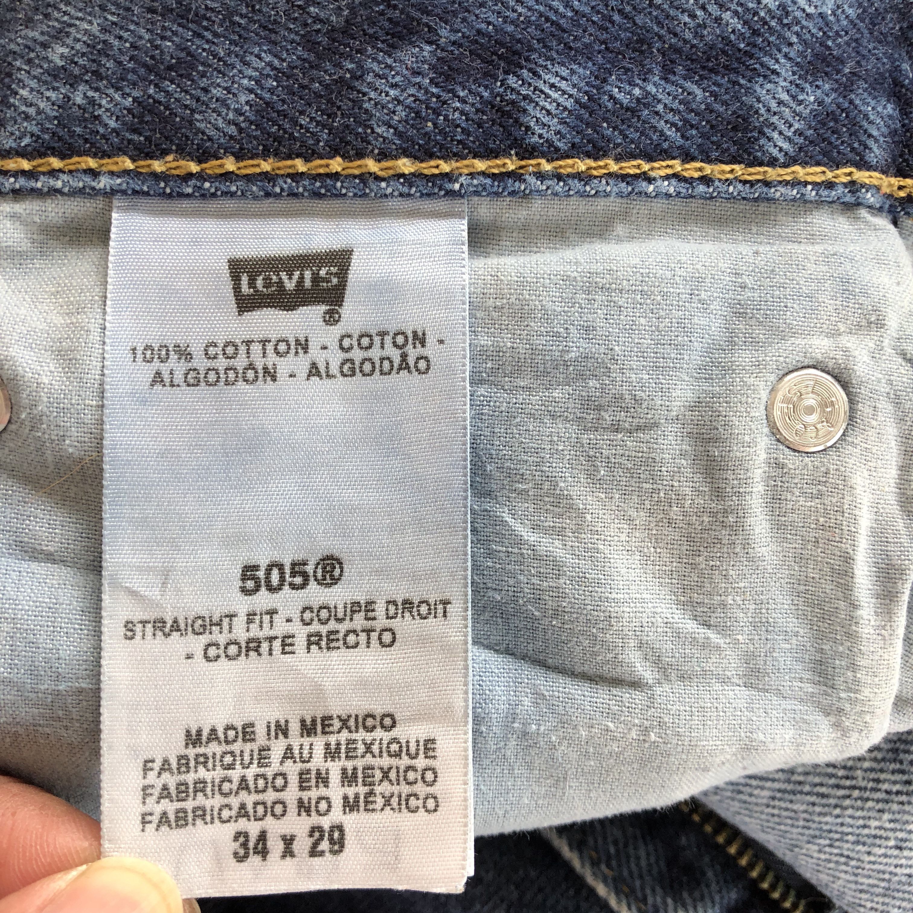 Levi's Vintage Levis 505 Straight Denim Levi's Faded Blue Jeans Size US 34 / EU 50 - 9 Thumbnail