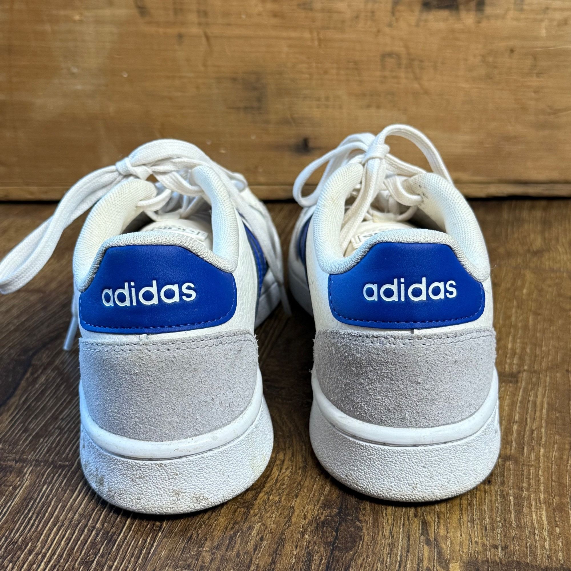 Adidas adidas Sneakers Men's 7M Grand Court SE Cream Blue Leather S Size US 7 / EU 40 - 7 Thumbnail