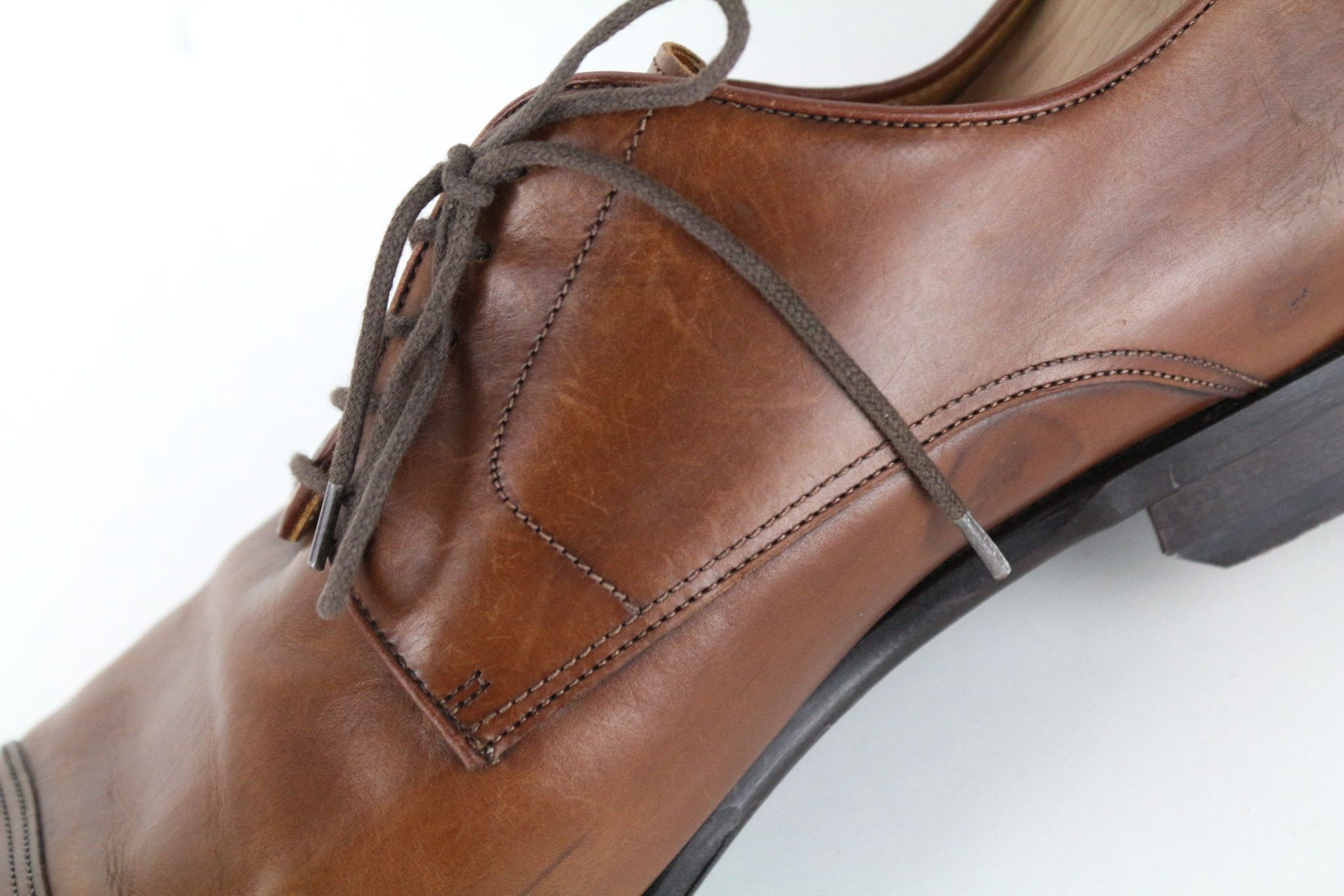 Suitsupply EU45 Brown Leather Laced Low-Top 72745 Size US 12 / EU 45 - 11 Thumbnail
