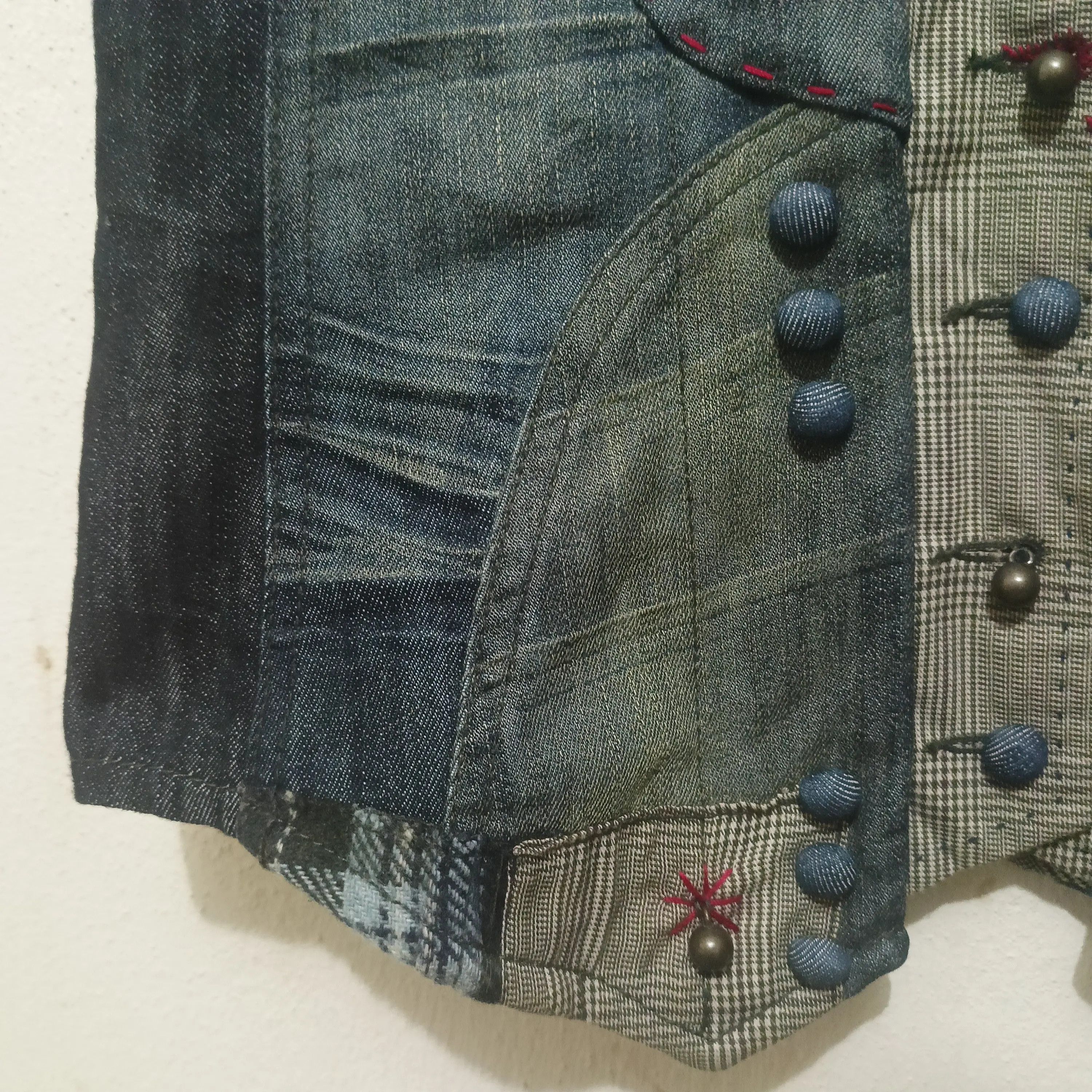 If Six Was Nine 💥Insane💥 Desigual Vests patchwork rare deisgn Size US XS / EU 42 / 0 - 5 Thumbnail