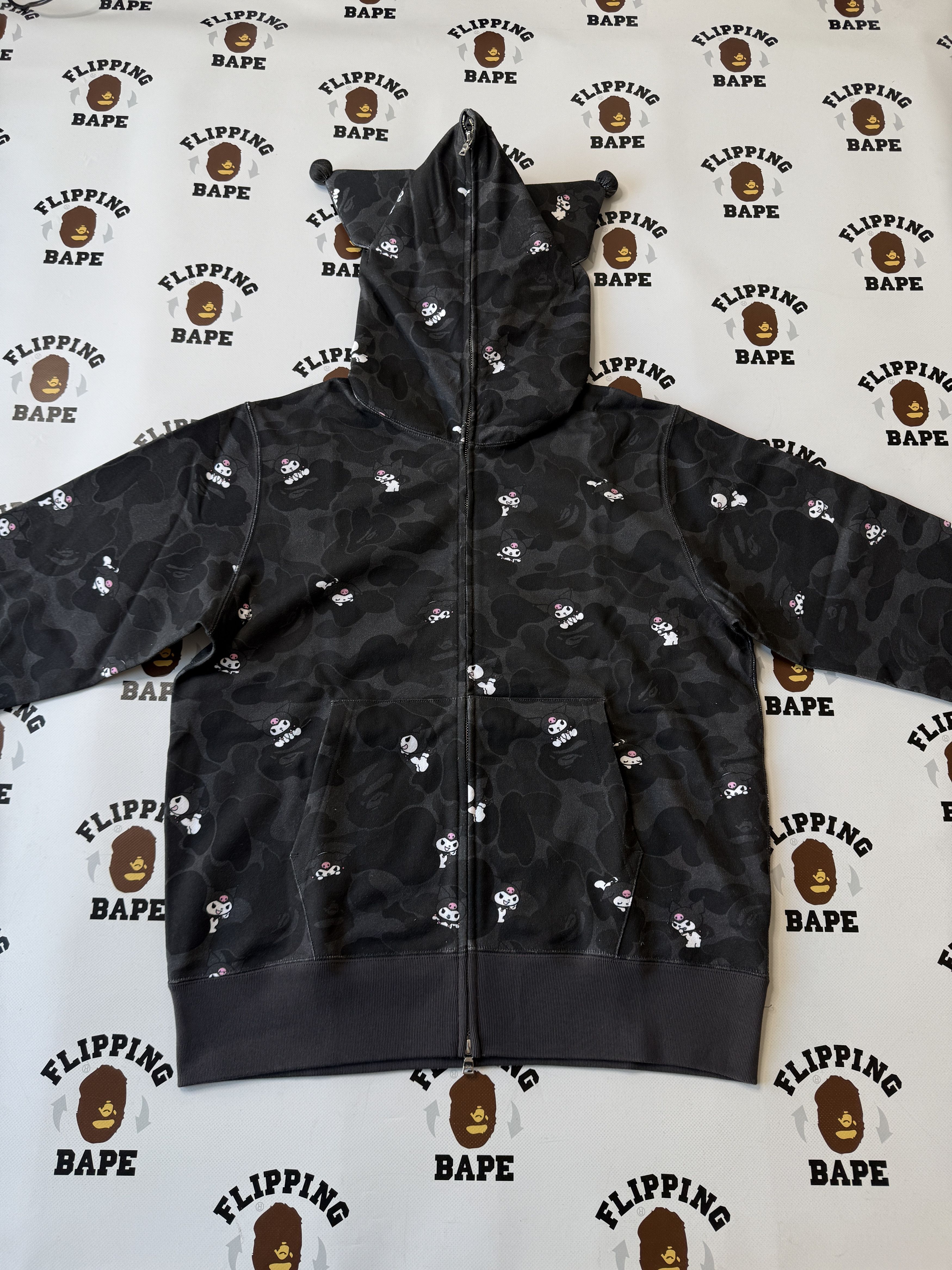 Bape BAPE X KUROMI CAMO FULL ZIP HOODIE Size M / US 6-8 / IT 42-44 - 10 Thumbnail
