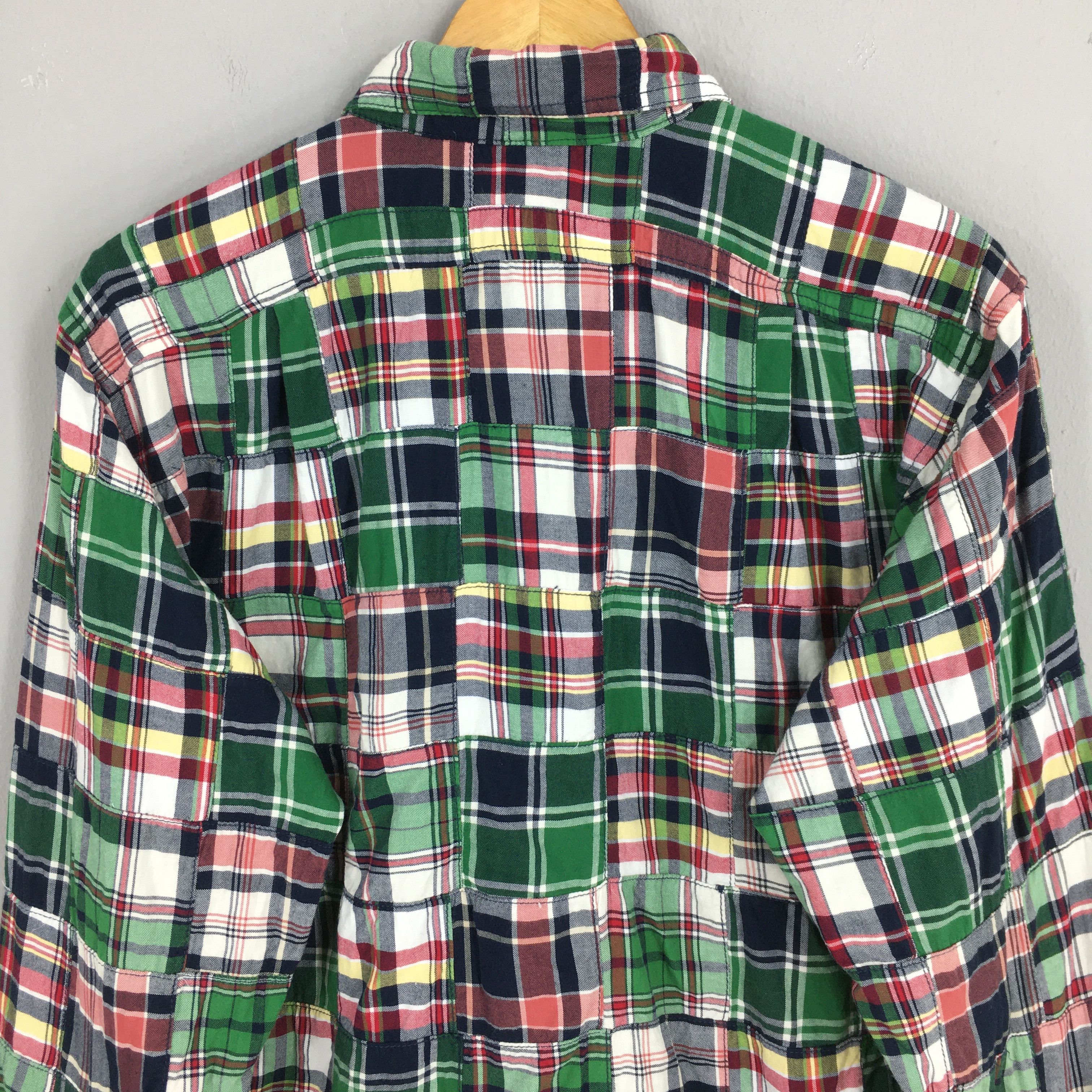 Flannel Lands End Patchwork Checkered Flannel Shirt Large Size US L / EU 52-54 / 3 - 9 Thumbnail