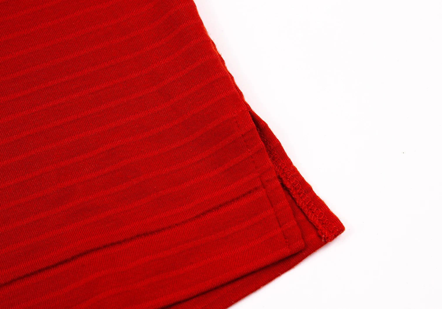 Yohji Yamamoto Yohji Yamamoto Striped Turtleneck Cutsew Red Size US S / EU 44-46 / 1 - 7 Thumbnail