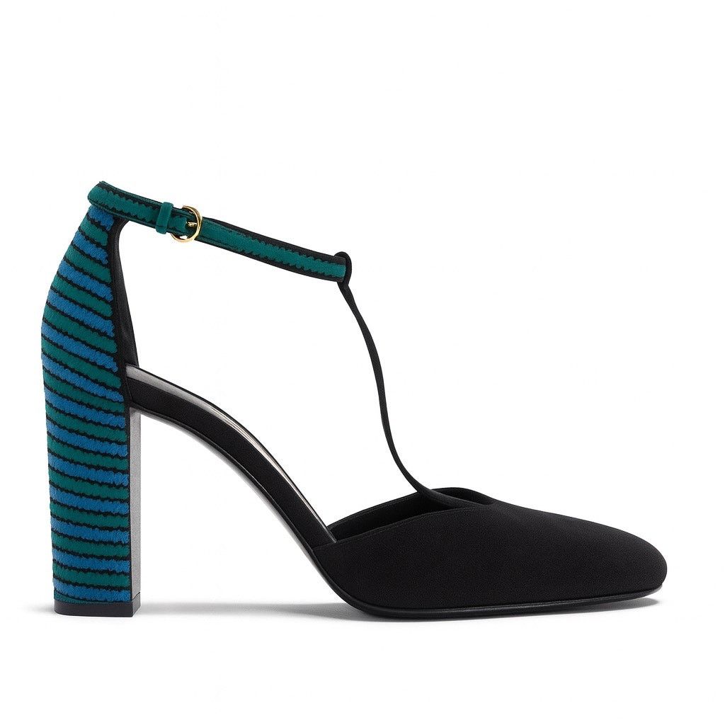 Salvatore Ferragamo Salvatore Ferragamo “Fergie” Black Suede Pumps sz. 7us Size US 7 / IT 37 - 1 Thumbnail