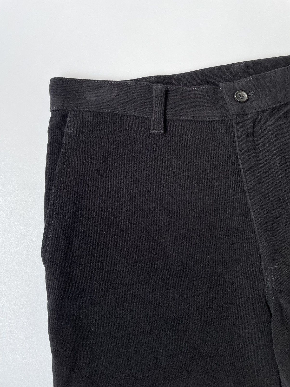 Comme des Garcons A/W 10 Black Moleskin Trousers Size US 32 / EU 48 - 2 Thumbnail