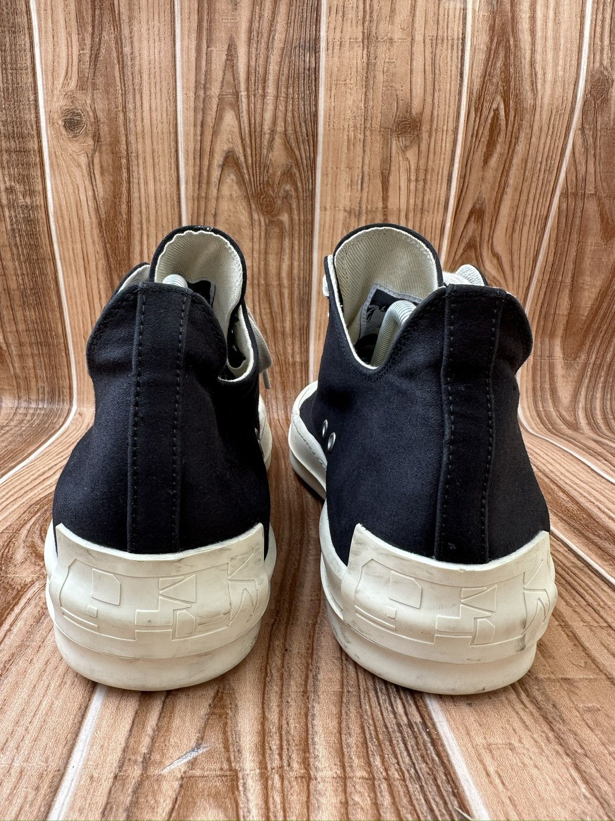 Rick Owens Rick Owens DRKSHDW Ramones (Licence Plate) Lowtops Size US 11 / EU 44 - 12 Thumbnail