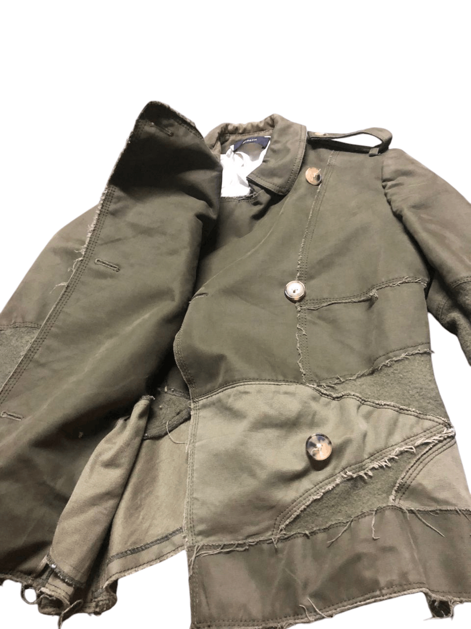 Joseph Veste JOSEPH Femme 36 Cotton Wool Patchwork Military Style Size XS / US 0-2 / IT 36-38 - 7 Thumbnail
