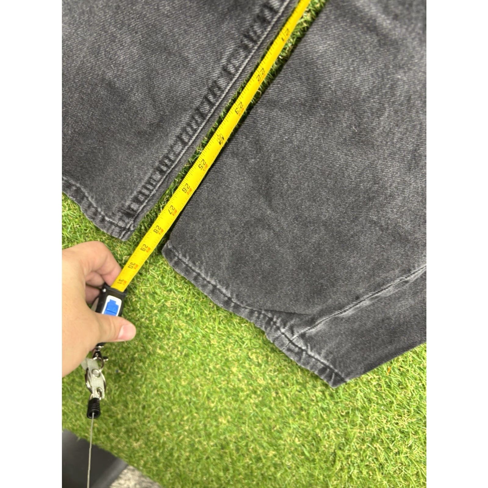 Vintage VINTAGE Aeropostale Jeans Womens 6 Dark Wash Black Denim 90s Baggy Distressed Casual Size 28" / US 6 / IT 42 - 6 Thumbnail