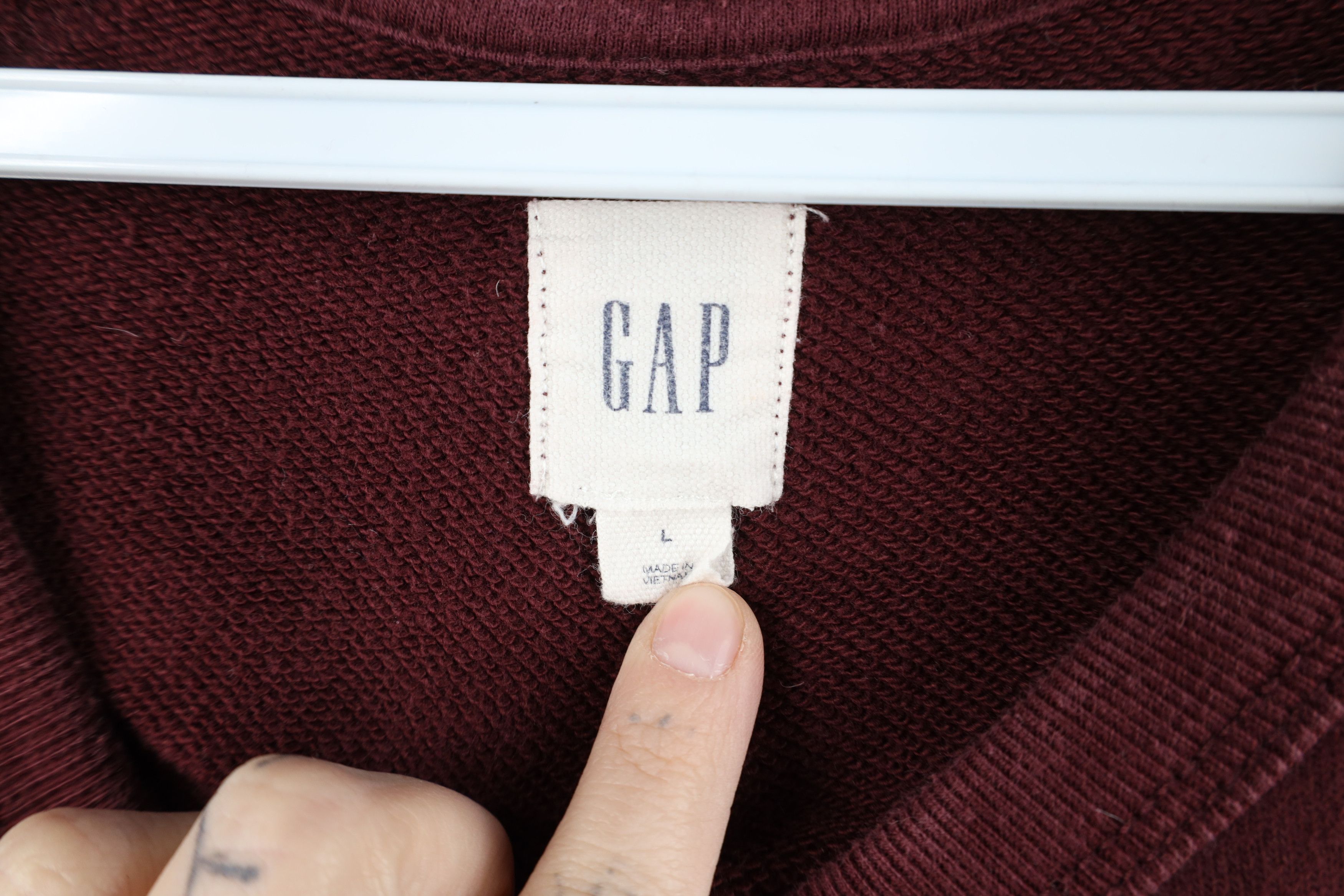 Gap × Vintage Vintage Y2K Gap Blank French Terry Crewneck Sweatshirt Size L / US 10 / IT 46 - 6 Thumbnail
