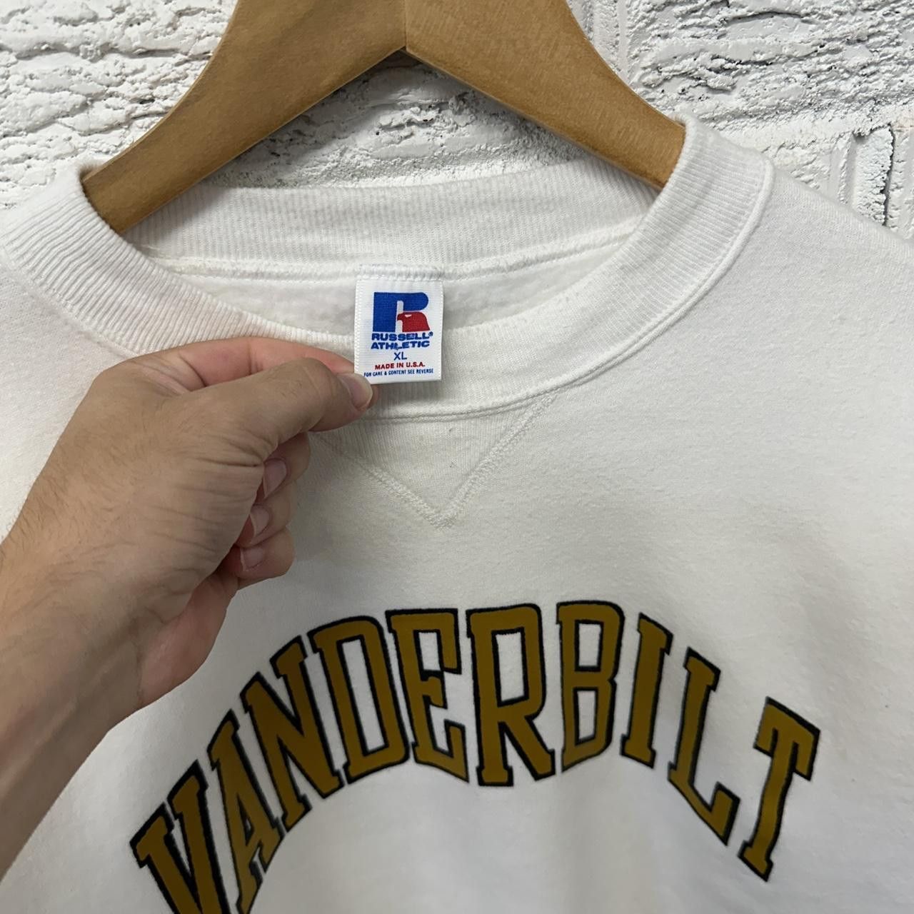 Russell Athletic Vintage Russell Athletic Vanderbilt Sweatshirt XL Size US XL / EU 56 / 4 - 4 Thumbnail