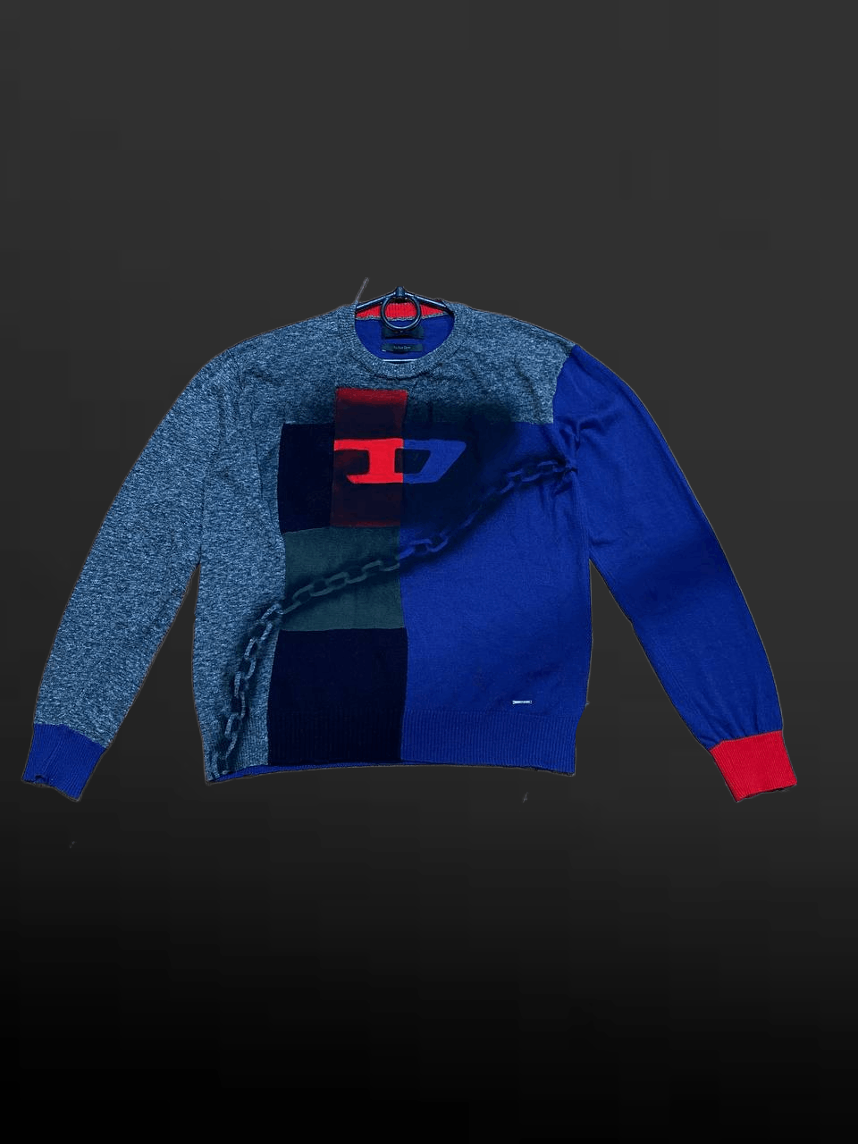 Diesel Unusual print Y2K Sweatshirt DIESEL big logo Size US S / EU 44-46 / 1 - 1 Thumbnail