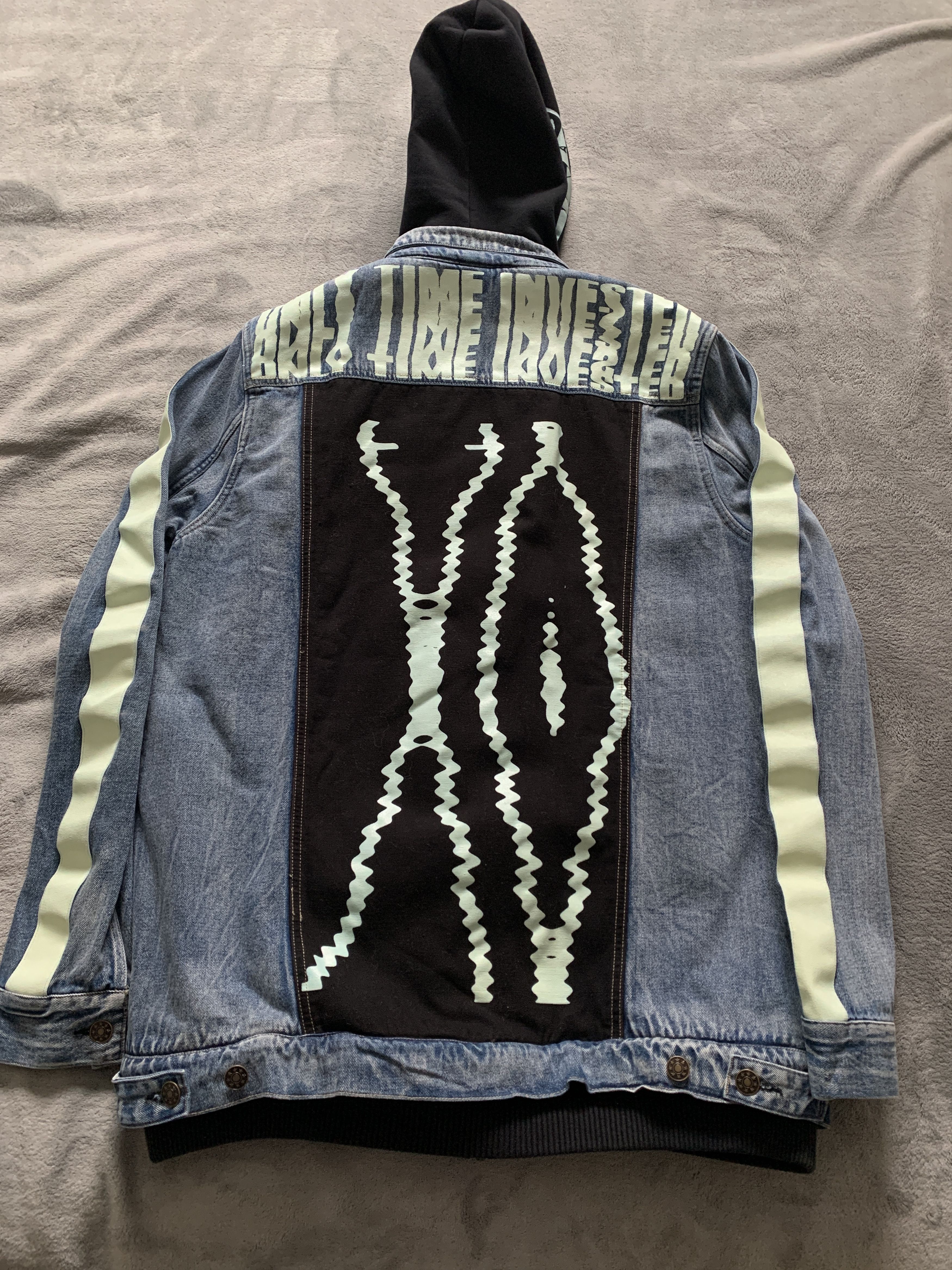 Xo scanners hooded deals denim jacket