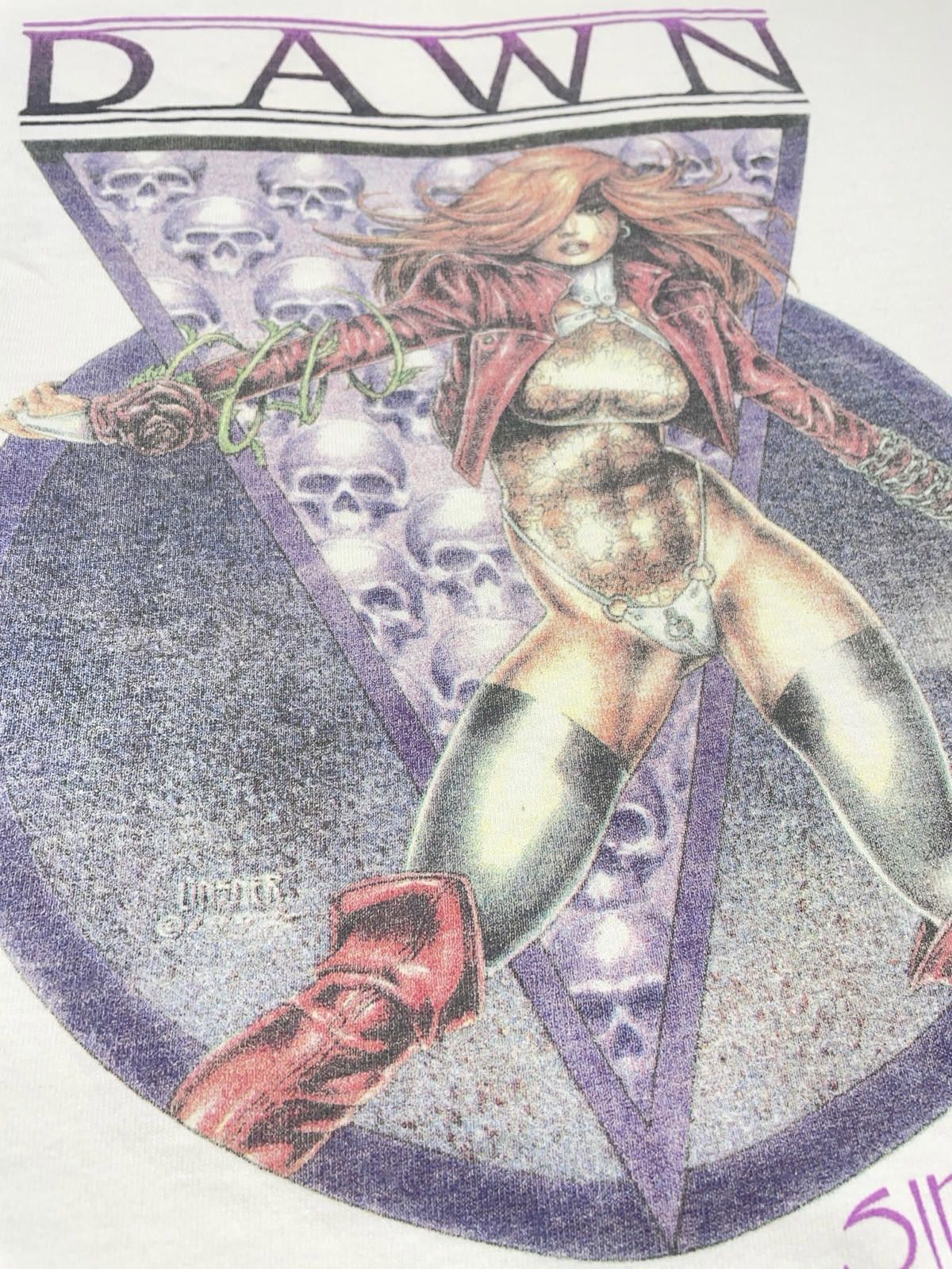 Fashion Victim VTG Dawn T-Shirt 90s Comic Single Stitch Sirius XL Faded Size US XL / EU 56 / 4 - 1 Thumbnail