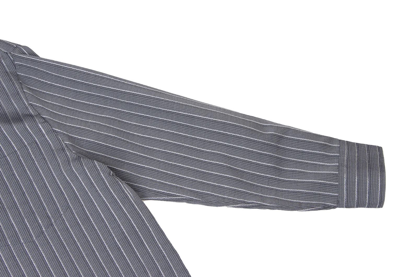 Armani Collezioni Rayon Cotton Stripe Shirt in Gray, Size L Size US XXS / EU 40 - 8 Thumbnail