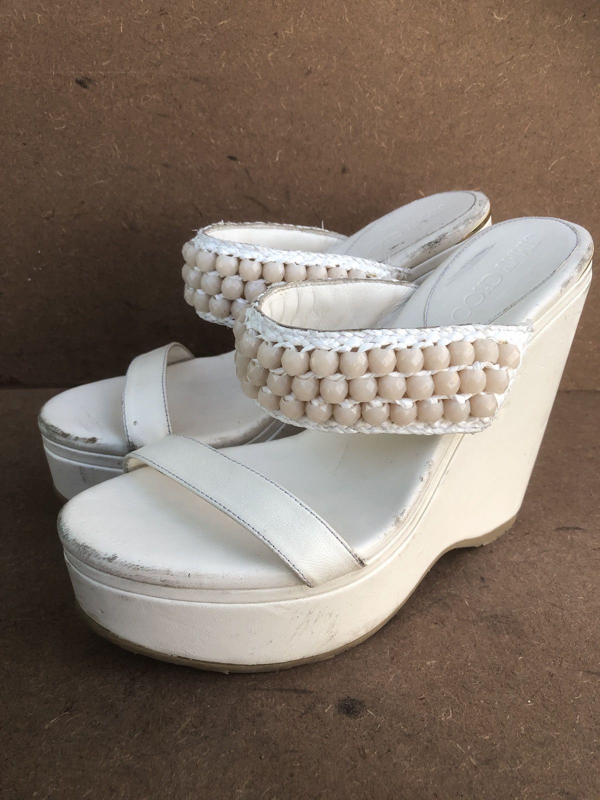 Jimmy Choo Jimmy Choo white Calfskin Leather Women’s pumps Size 39 Size US 9 / IT 39 - 8 Thumbnail