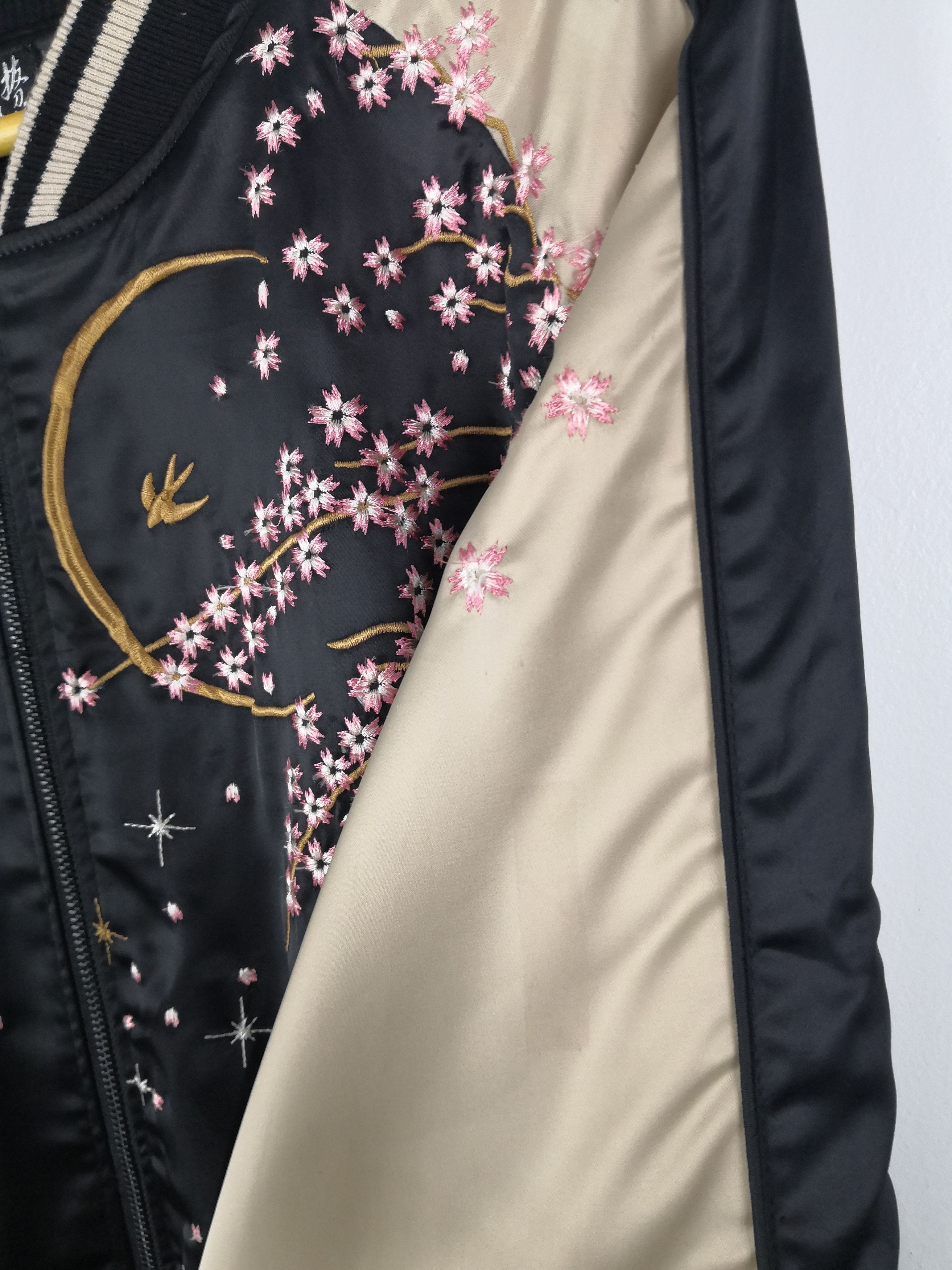 Vintage Vintage Sukajan Geisha Jacket Embroidery Big Logo Art Size US XXL / EU 58 / 5 - 5 Thumbnail