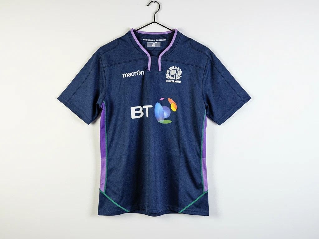 Macron Macron Scotland Rugby Union 2018/19 Home Jersey BT Navy 2XL Size US XL / EU 56 / 4 - 1 Thumbnail