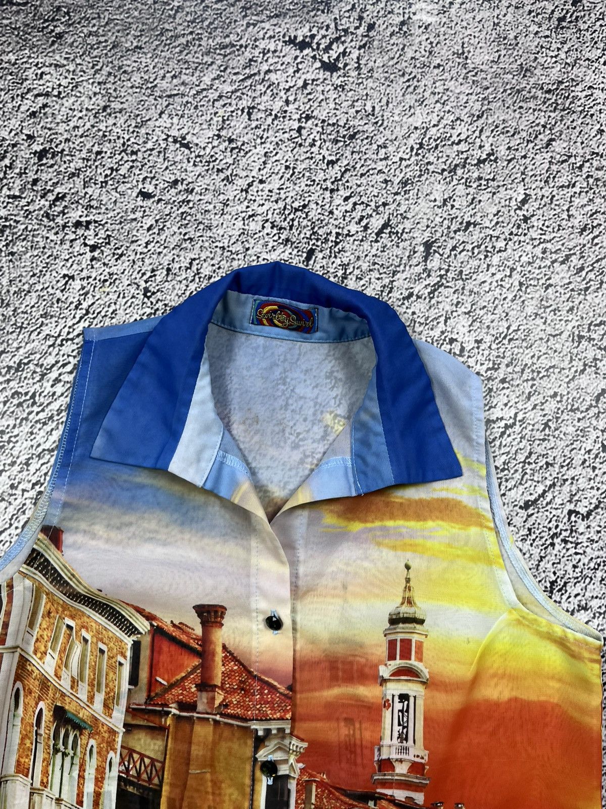 Vintage Vintage 90s printed sleeveless shirt size M Size M / US 6-8 / IT 42-44 - 4 Thumbnail