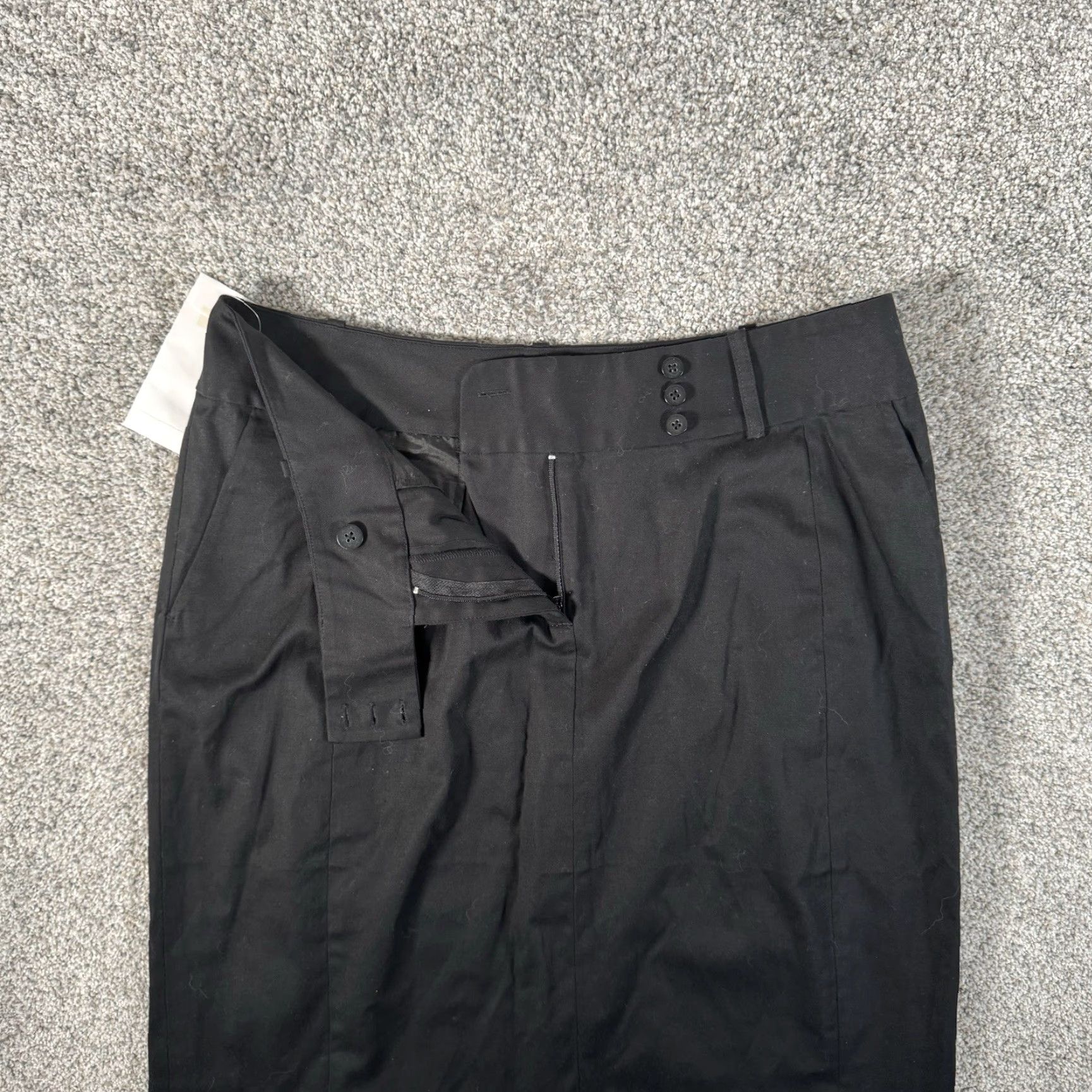 Vintage Argyle Black Pencil Skirt Size 8 Women Knee Length Office Chic Preppy Casual Business Straight & Pencil Size 30" / US 8 / IT 44 - 5 Thumbnail