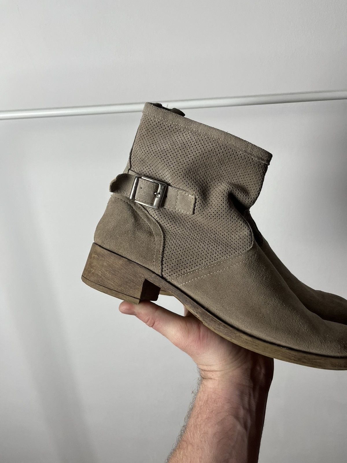 Japanese Brand × Vintage Vintage Leather Suede Boots Cowboy western Shoes Size US 10 / IT 40 - 2 Thumbnail