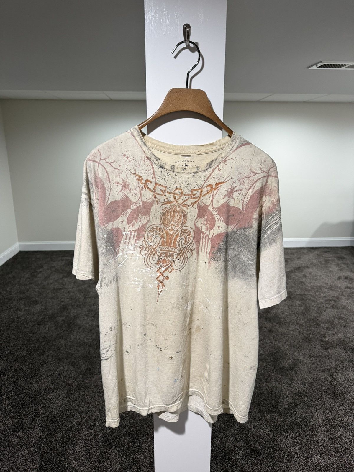 Vintage Vintage Y2K Original Trade Mark Grey Star Grunge T-Shirt Size US XL / EU 56 / 4 - 11 Thumbnail