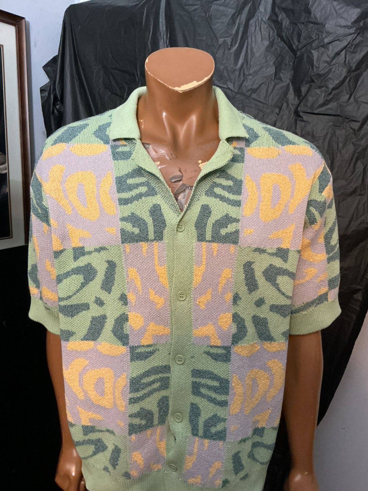 Zara Zara Man Chunky Knit Multicolored Button Front Sweater Shirt Size US L / EU 52-54 / 3 - 10 Thumbnail