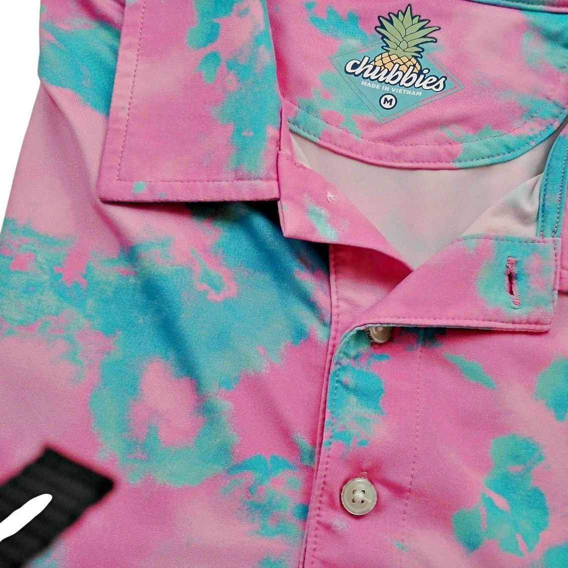 Chubbies Chubbies Pink Blue Tie Dye Performance Golf Polo UPF Wicking Size US M / EU 48-50 / 2 - 1 Thumbnail