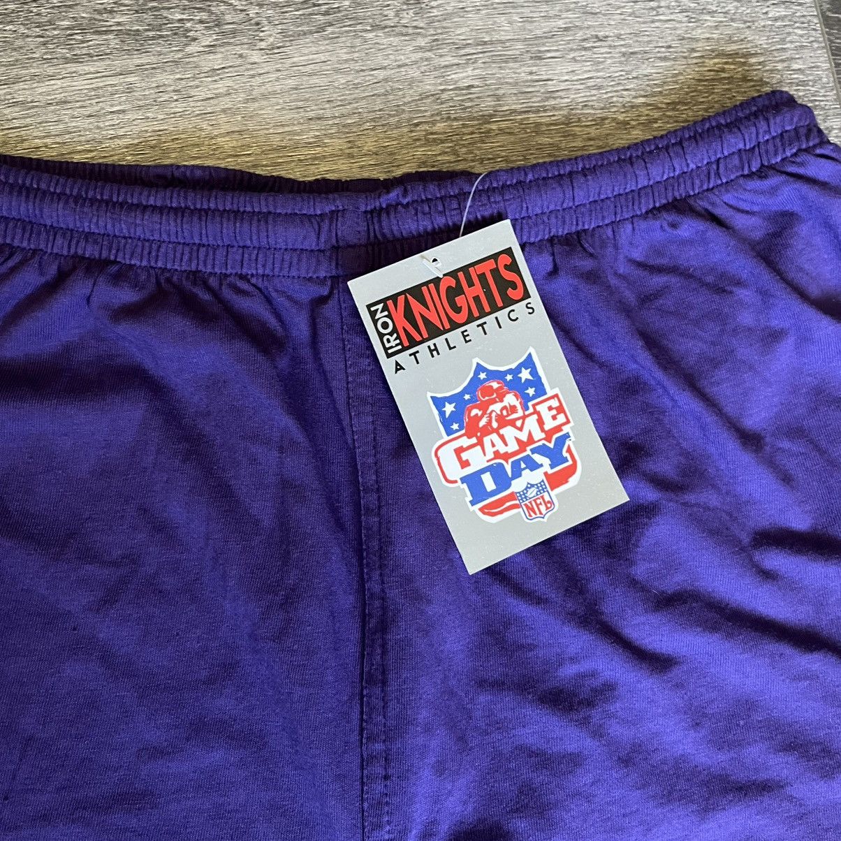 NFL New Vintage 1990s NFL Iron Knights Minnesota Vikings Shorts Size US 32 / EU 48 - 4 Thumbnail