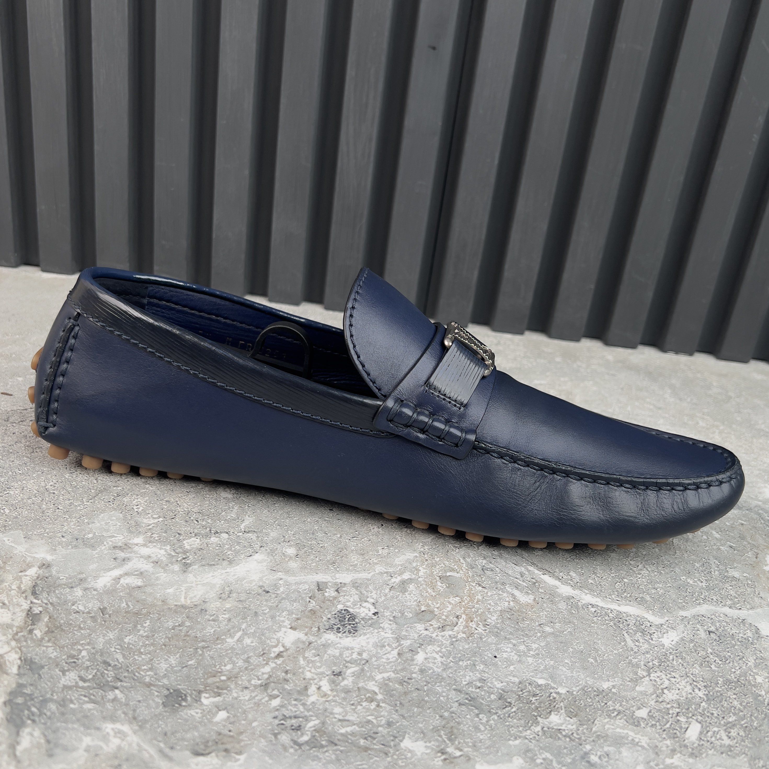Louis Vuitton Hockenheim Moccasins Leather Taiga Size US 11 / EU 44 - 7 Thumbnail