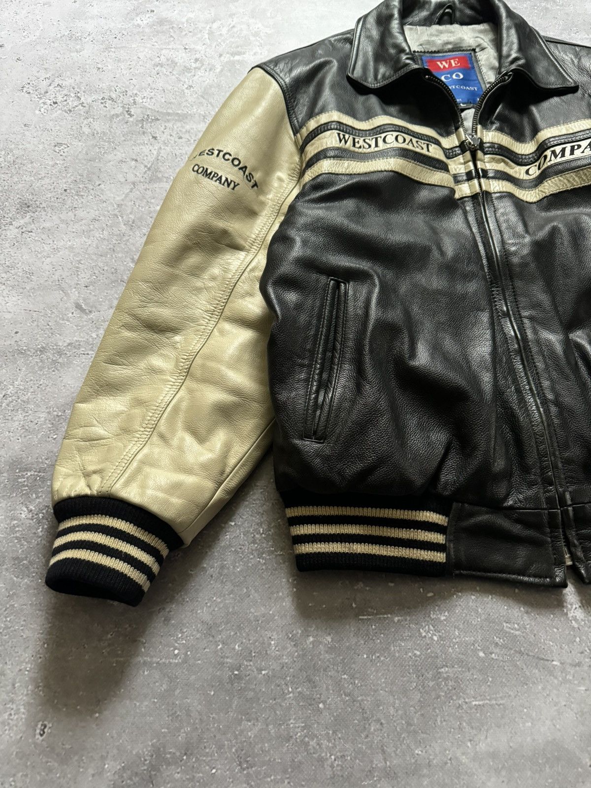 Vintage Vintage 90s West Coast Company Leather Jacket Size US L / EU 52-54 / 3 - 7 Thumbnail