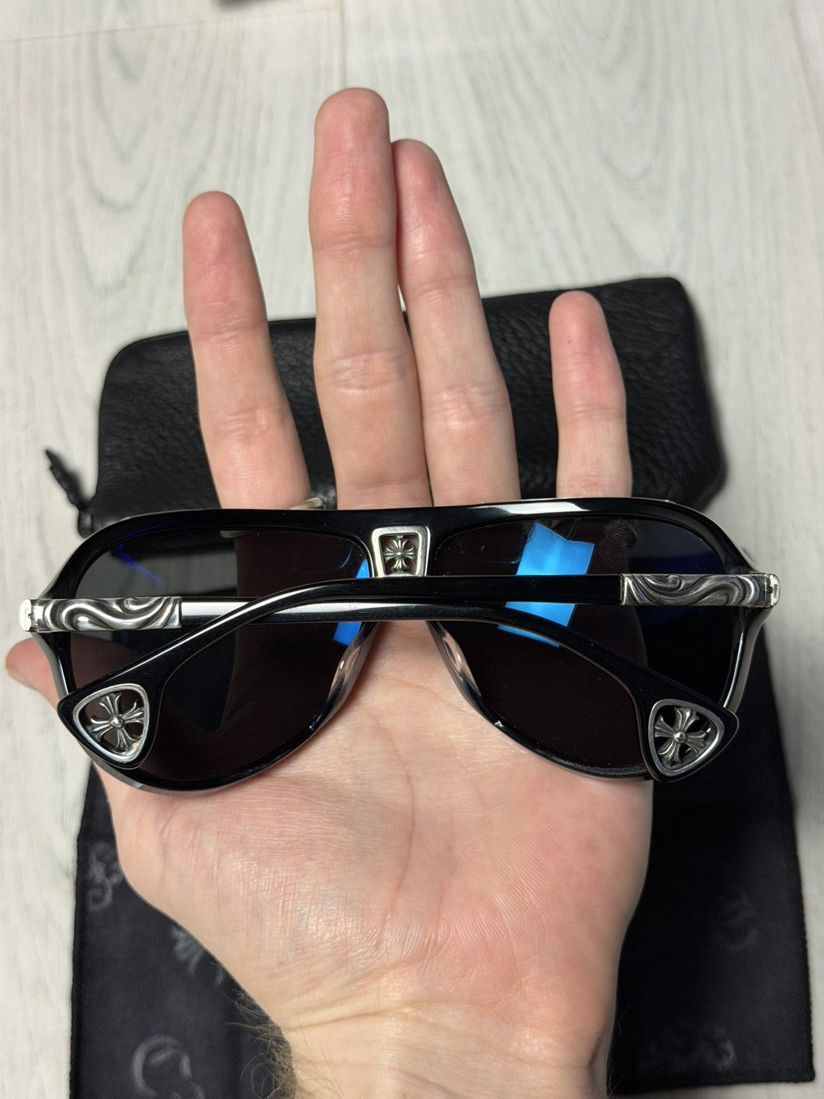 Chrome Hearts Chrome Hearts “Cooch” Cross Sunglasses Size ONE SIZE - 2 Thumbnail