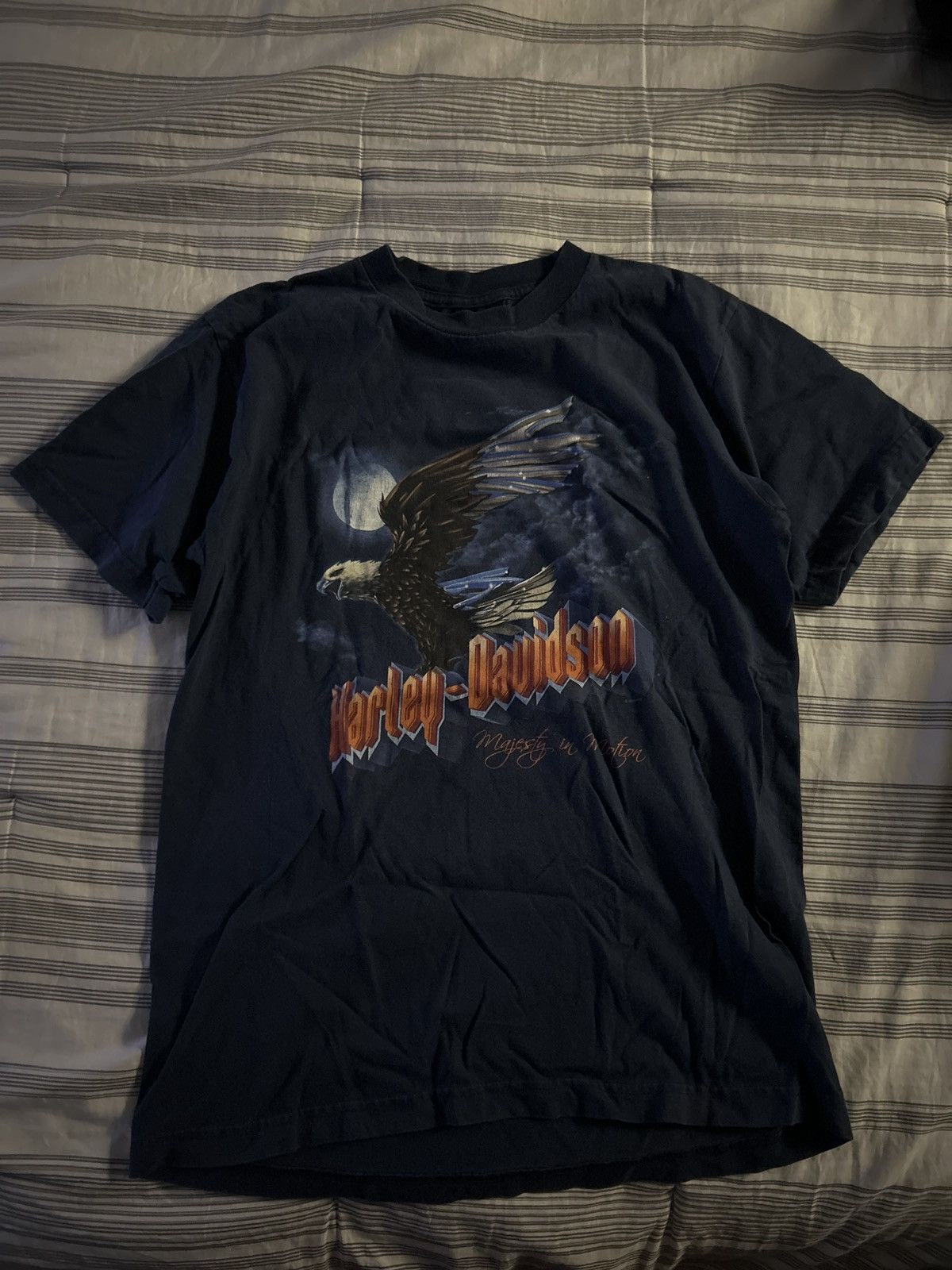 Harley Davidson × Vintage Vintage Harley Davidson Eagle T Shirt Size US M / EU 48-50 / 2 - 1 Thumbnail