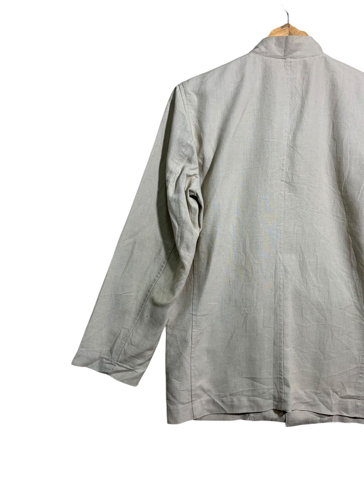 Issey Miyake 🔥PLANTATION ISSEY MIYAKE ONE BUTTON LINEN JACKETS Size US M / EU 48-50 / 2 - 6 Thumbnail