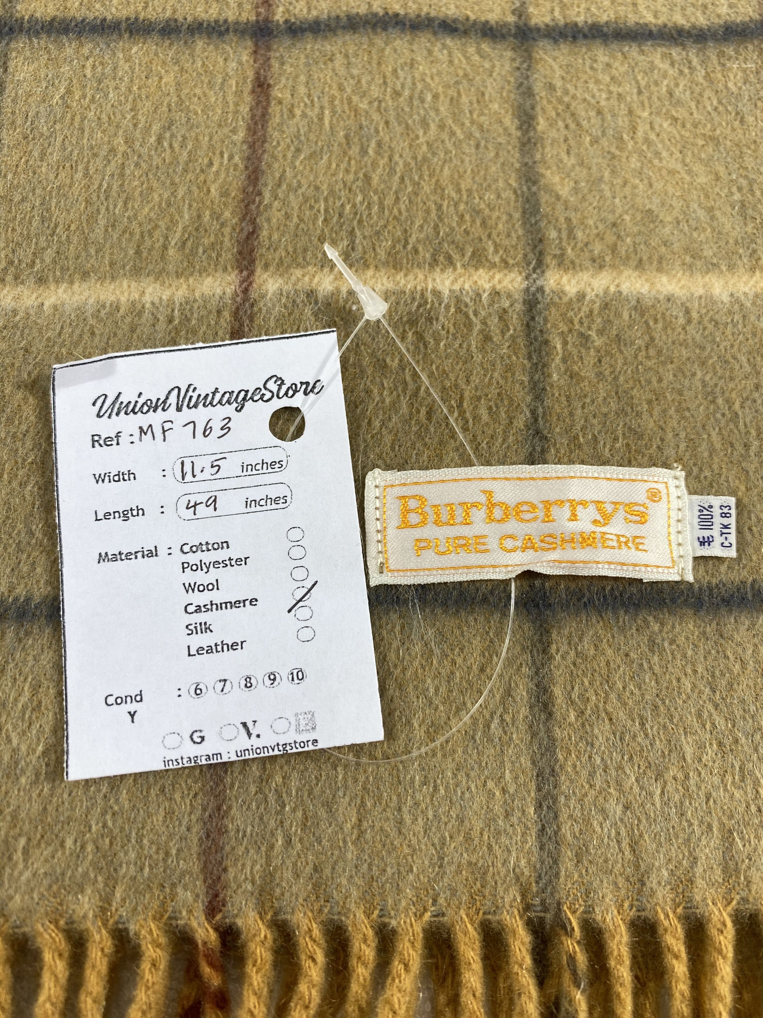 Burberry Vintage Burberry Scarf/Muffler/Neckwear MF763 Size ONE SIZE - 4 Thumbnail