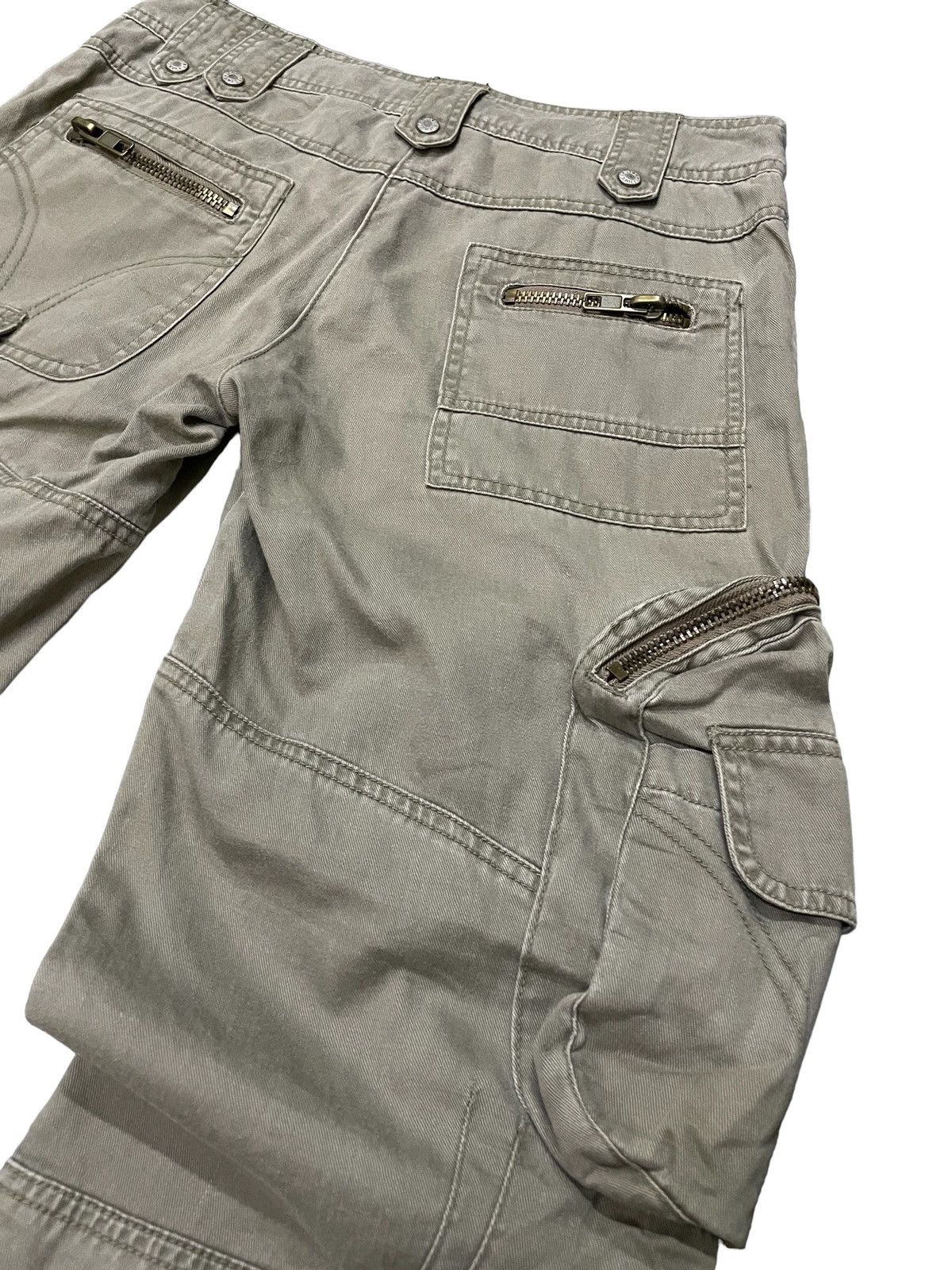 Le Grande Bleu (L.G.B.) × PPFM × Tete Homme Vanilla Star Japan Flared Gask Multi Pocket Cargo Pants Size US 30 / EU 46 - 20 Thumbnail
