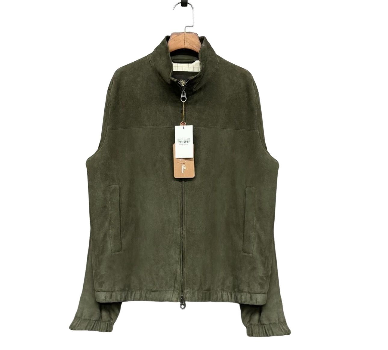 Loro Piana Loro Piana Green Suede Bomber Jacket 52 Size US L / EU 52-54 / 3 - 1 Thumbnail