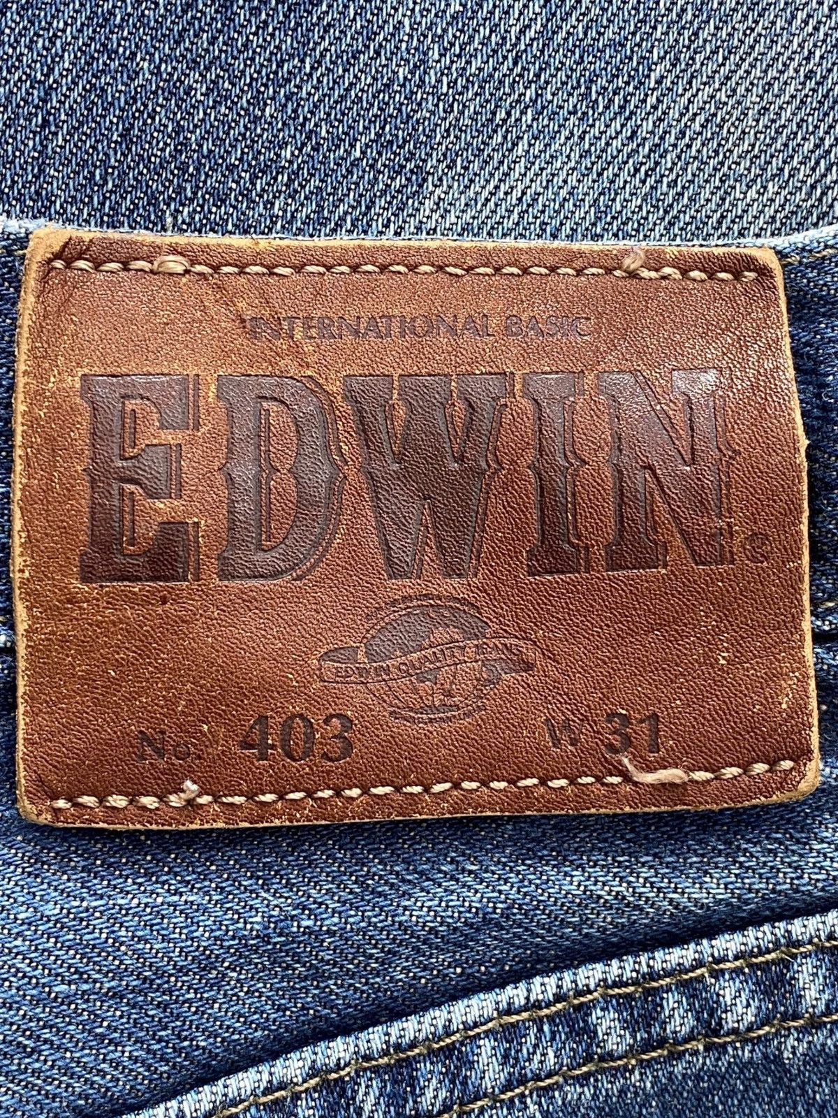 Edwin Edwin Faded Blue Wash Ripped Style Straight Leg Jeans Size US 30 / EU 46 - 11 Thumbnail