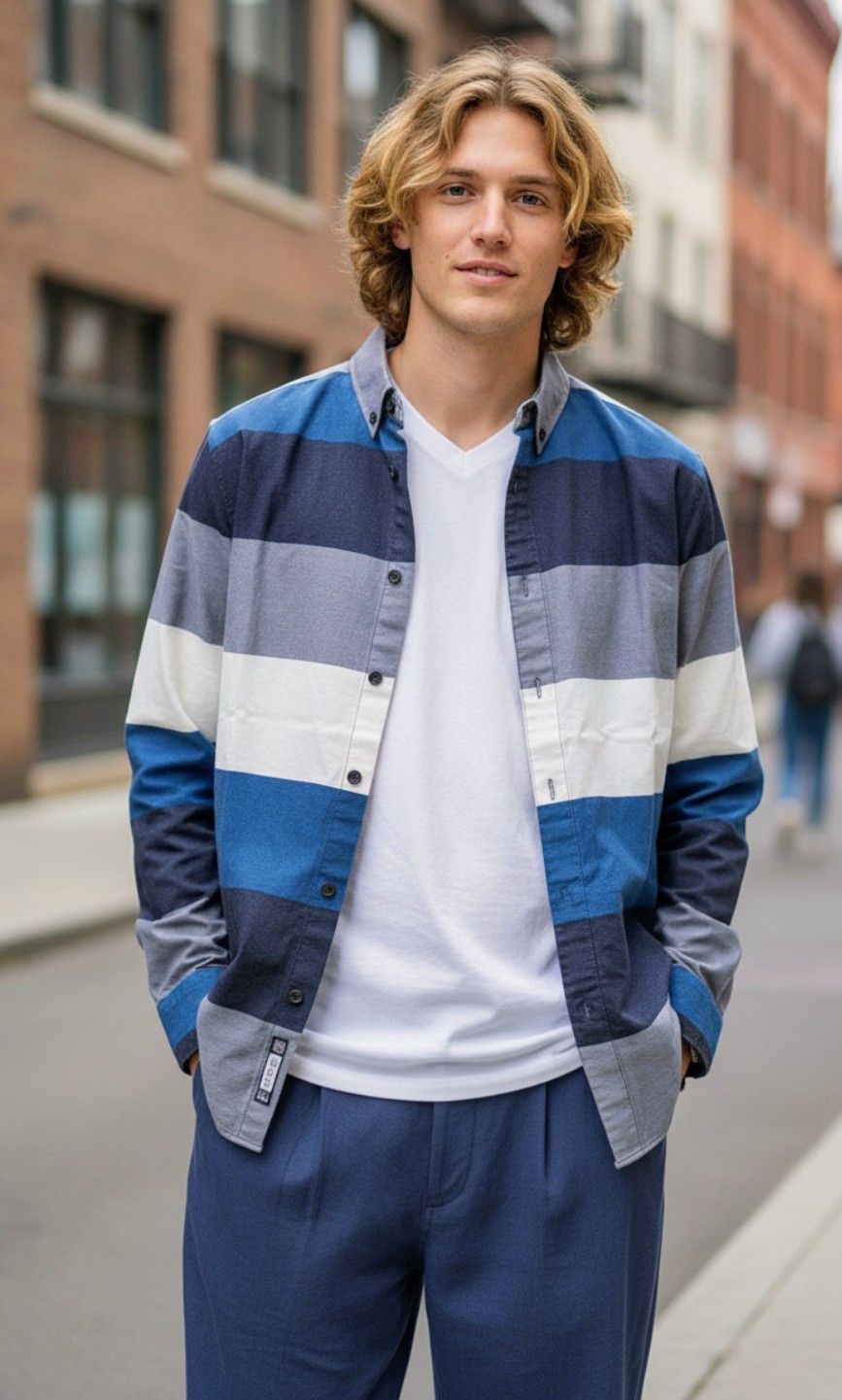 Ecko Unltd. Eckō Unltd. Long Sleeve Striped 100% cotton, Men's Small EUC Size US S / EU 44-46 / 1 - 1 Thumbnail